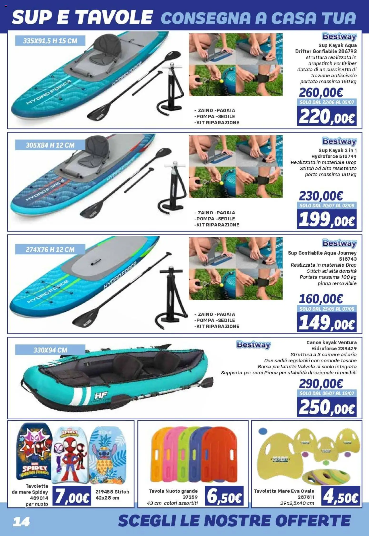Volantino Orizzonte del 08/05/2026 | Pagina: 14 | Prodotti: Zaino, Tavoletta, Gonfiabile, Tasche
