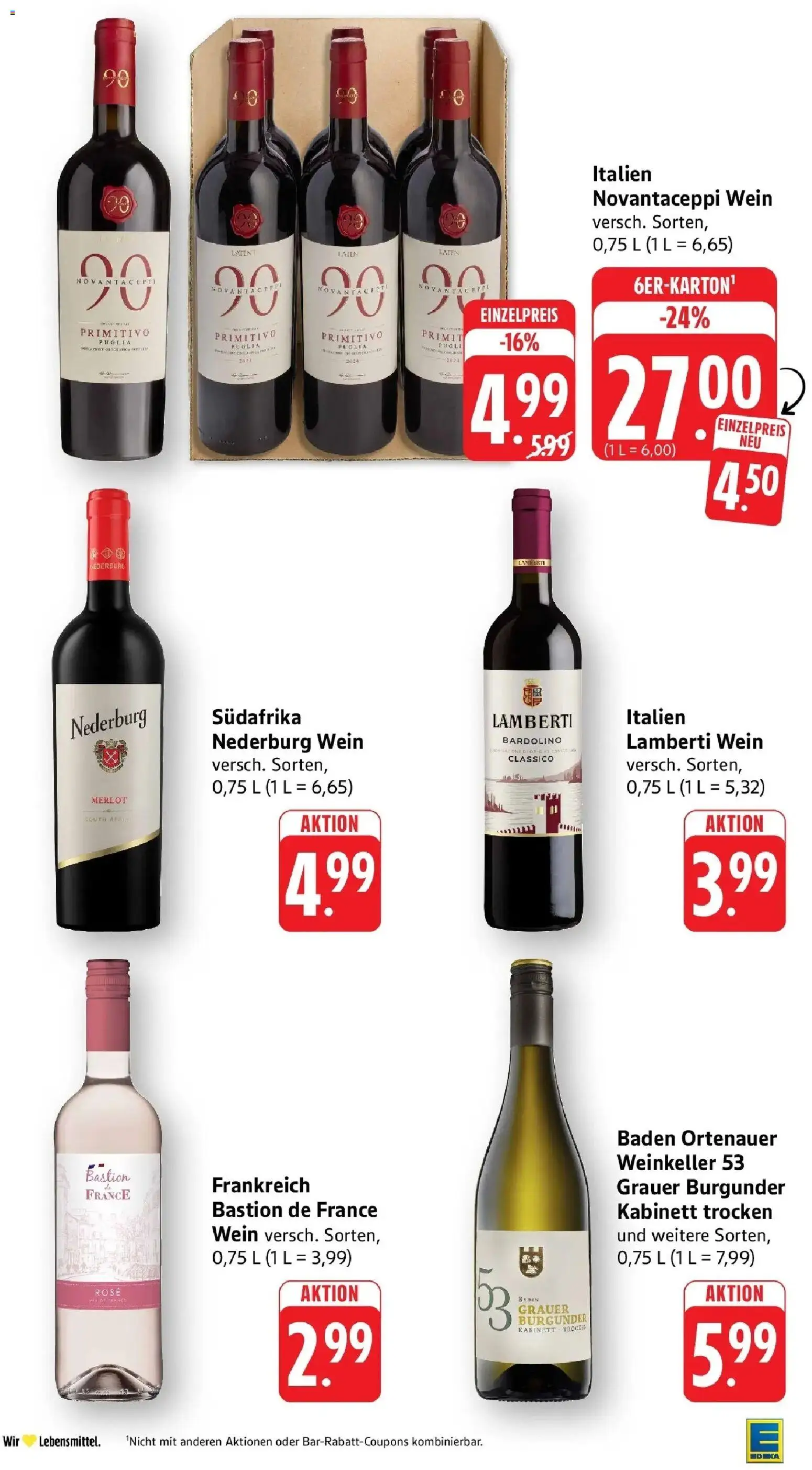 Edeka Prospekt Wangen (ab 24.08.2026) » Angebote Online | Seite: 31 | Produkte: Merlot, Wein