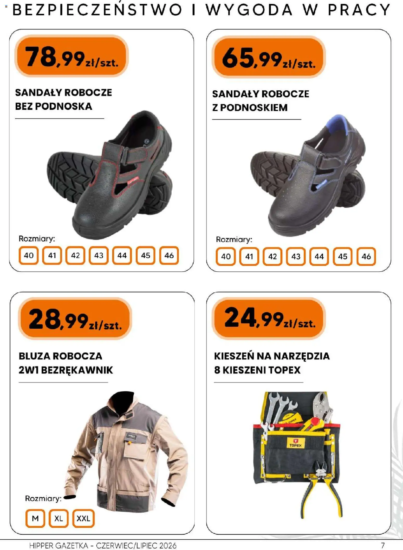 Hipper gazetka od 26.06.2026 | Strona: 7 | Produkty: Bezrękawnik, Sandały
