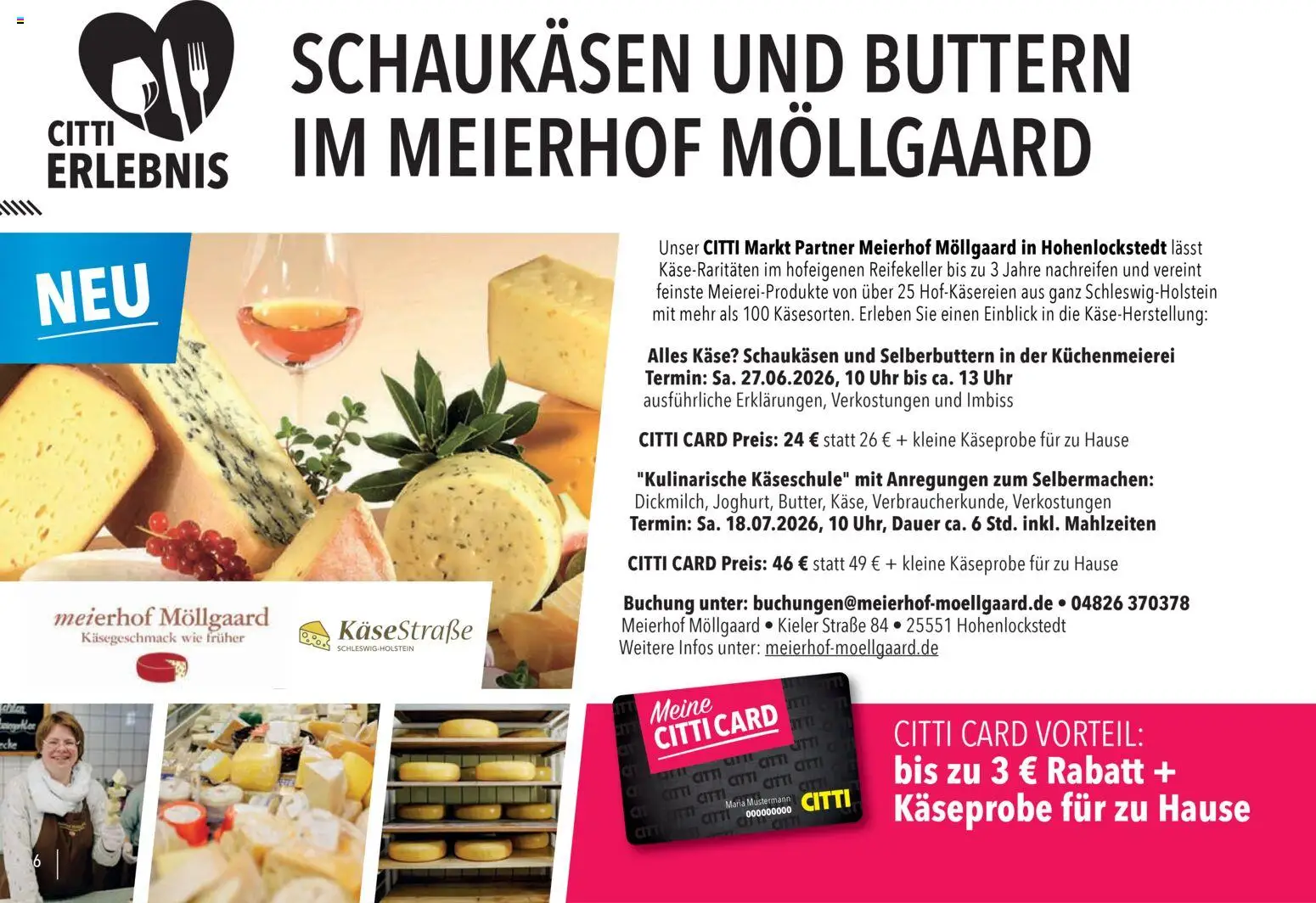 CITTI Markt Vorteilsheft – gültig ab 20.04.2026 | Seite: 6 | Produkte: Käse, Uhr