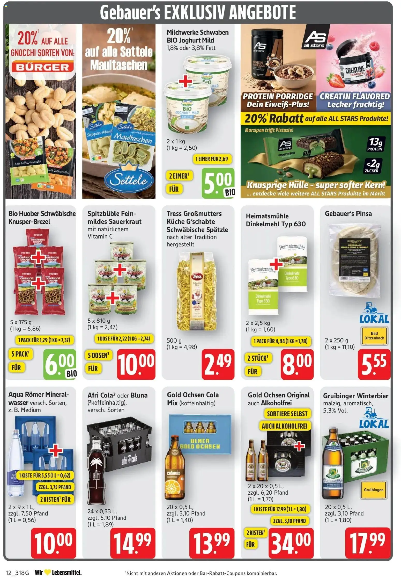 Edeka Prospekt Eislingen (ab 05.10.2026) » Angebote Online | Seite: 14 | Produkte: Gnocchi, Joghurt, Küche, Maultaschen