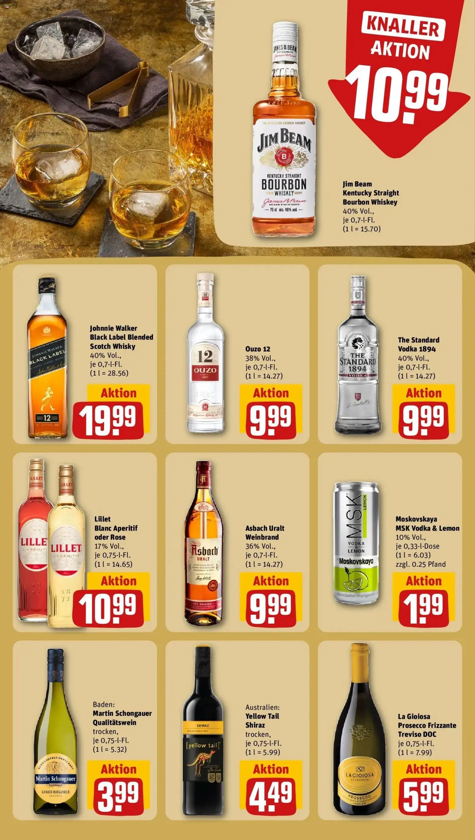 Rewe Prospekt Essen / Stoppenberg – gültig ab 26.05.2026 | Seite: 13 | Produkte: Whisky, Ouzo 12, Jim beam, Ouzo