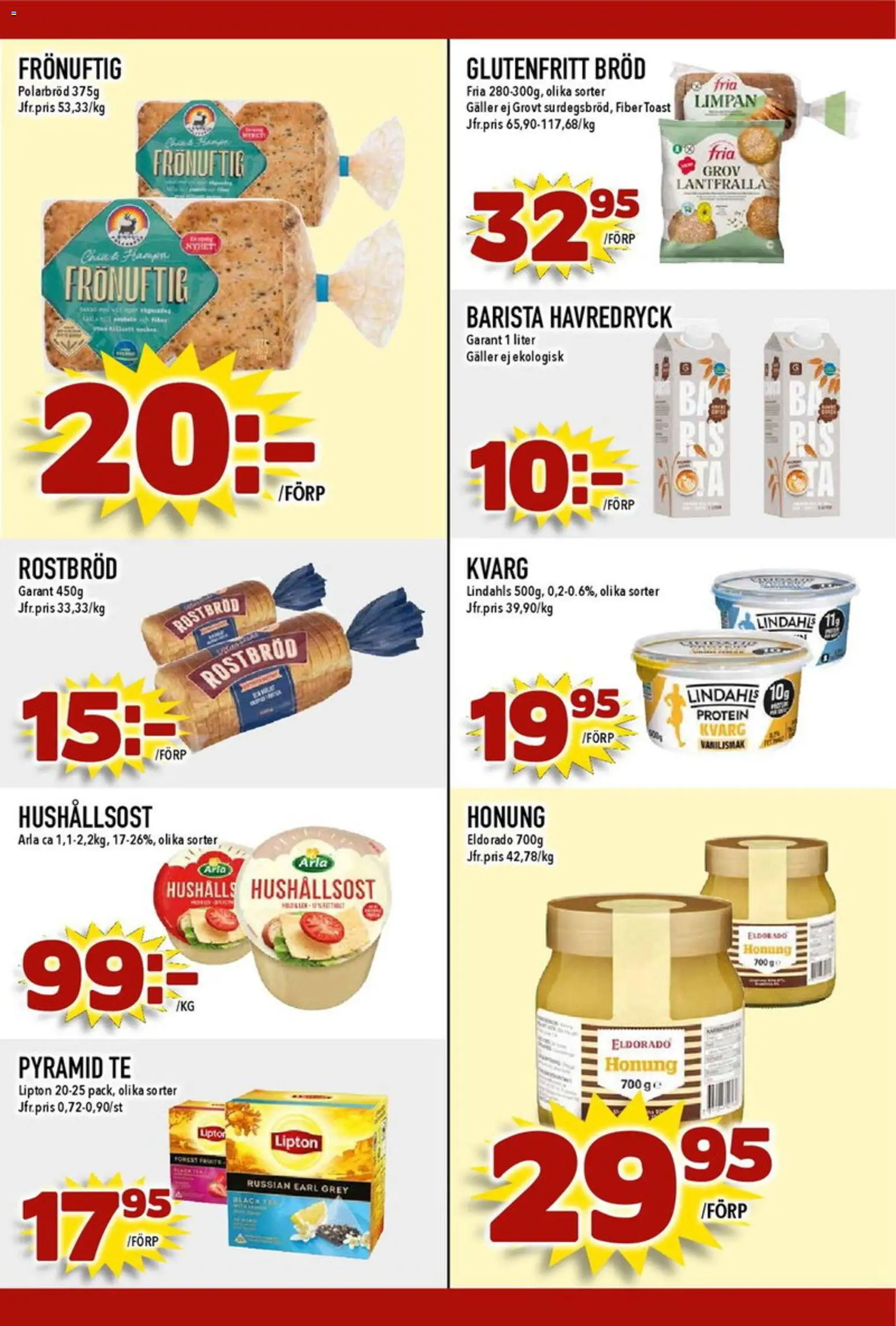 Matdax reklamblad aktuell från 19/10/2026 | Sida: 21 | Produkter: Rostbröd, Hushållsost, Bröd, Kvarg