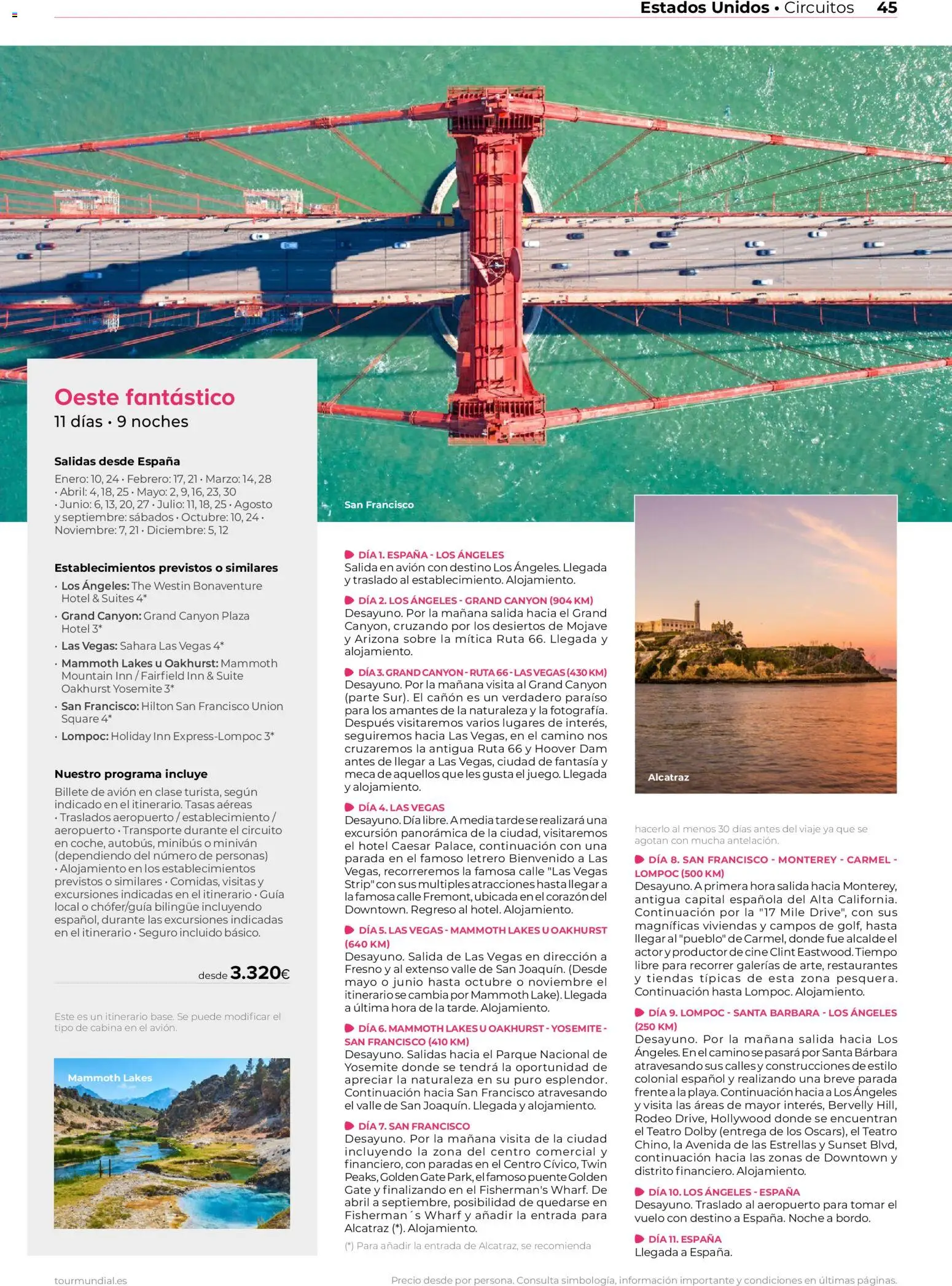 Viajes El Corte Inglés Norteamérica y Caribe │ válido desde el 01/01/2026 | Página: 45