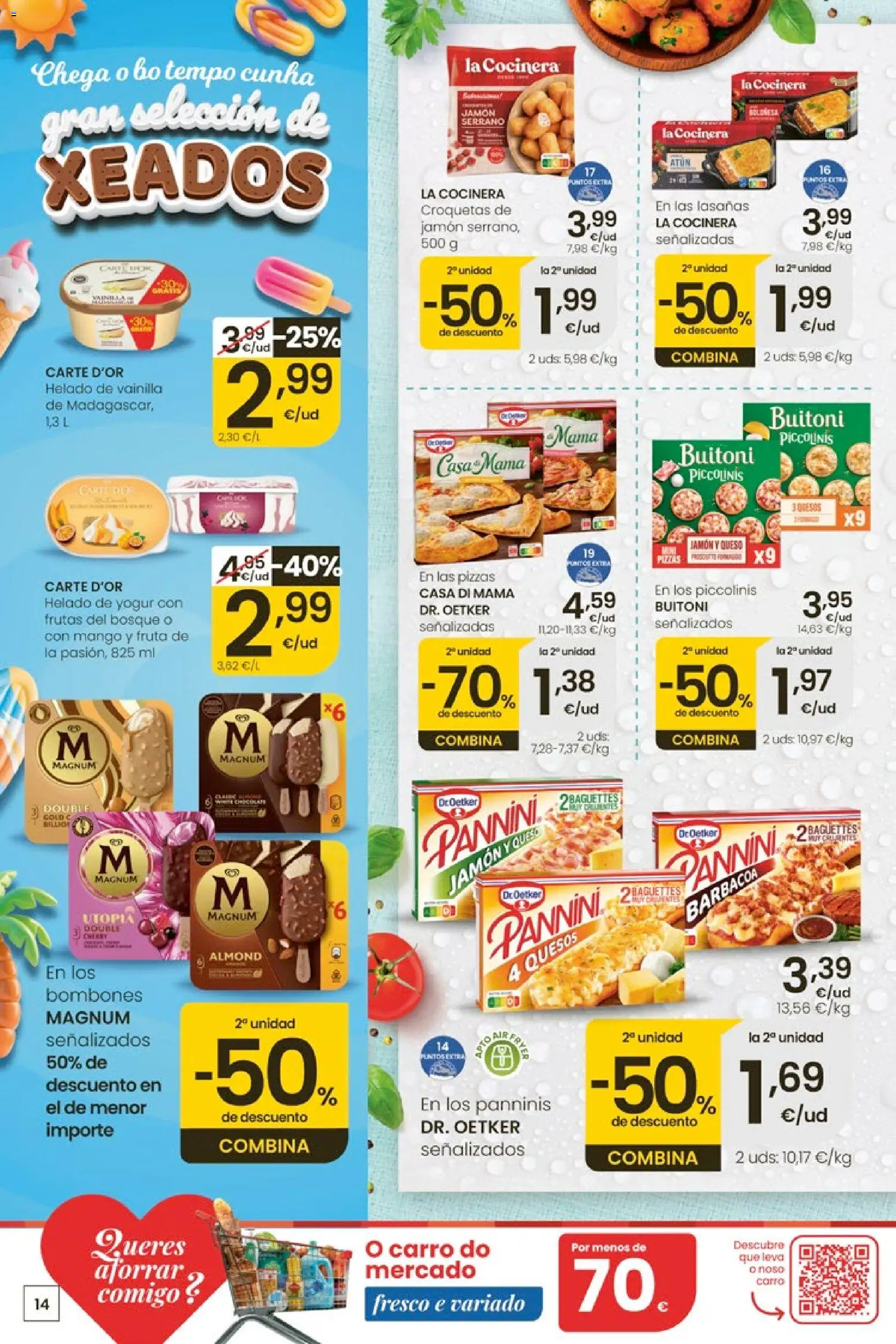 Eroski Quieres ahorrar conmigo │ válido desde el 14.05.2026 | Página: 14 | Productos: Queso, Helado, Barbacoa, Ρούτερ