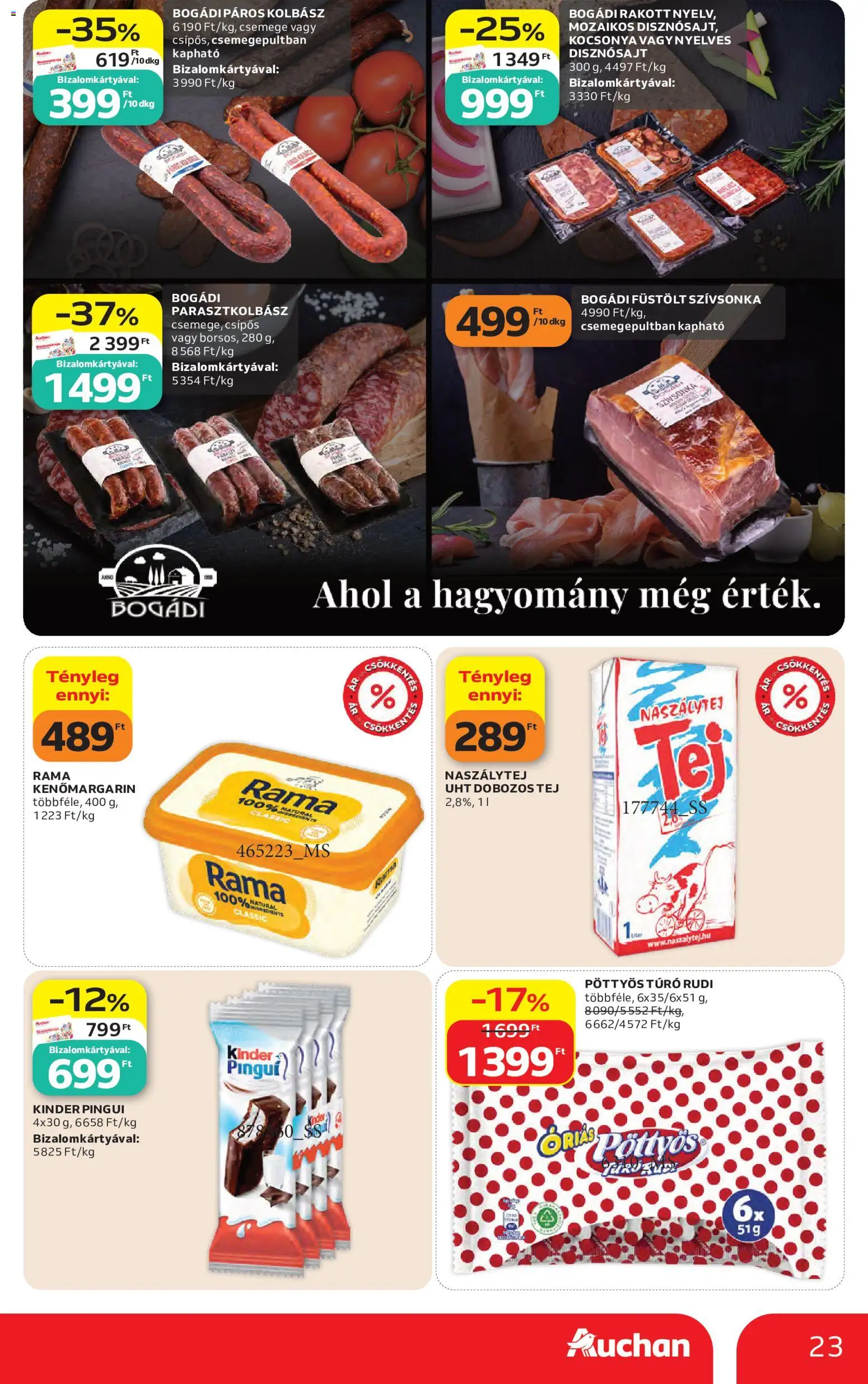 Auchan akciós ujság - amely érvényes a következő dátumtól: 2026.10.08. | Oldal: 23