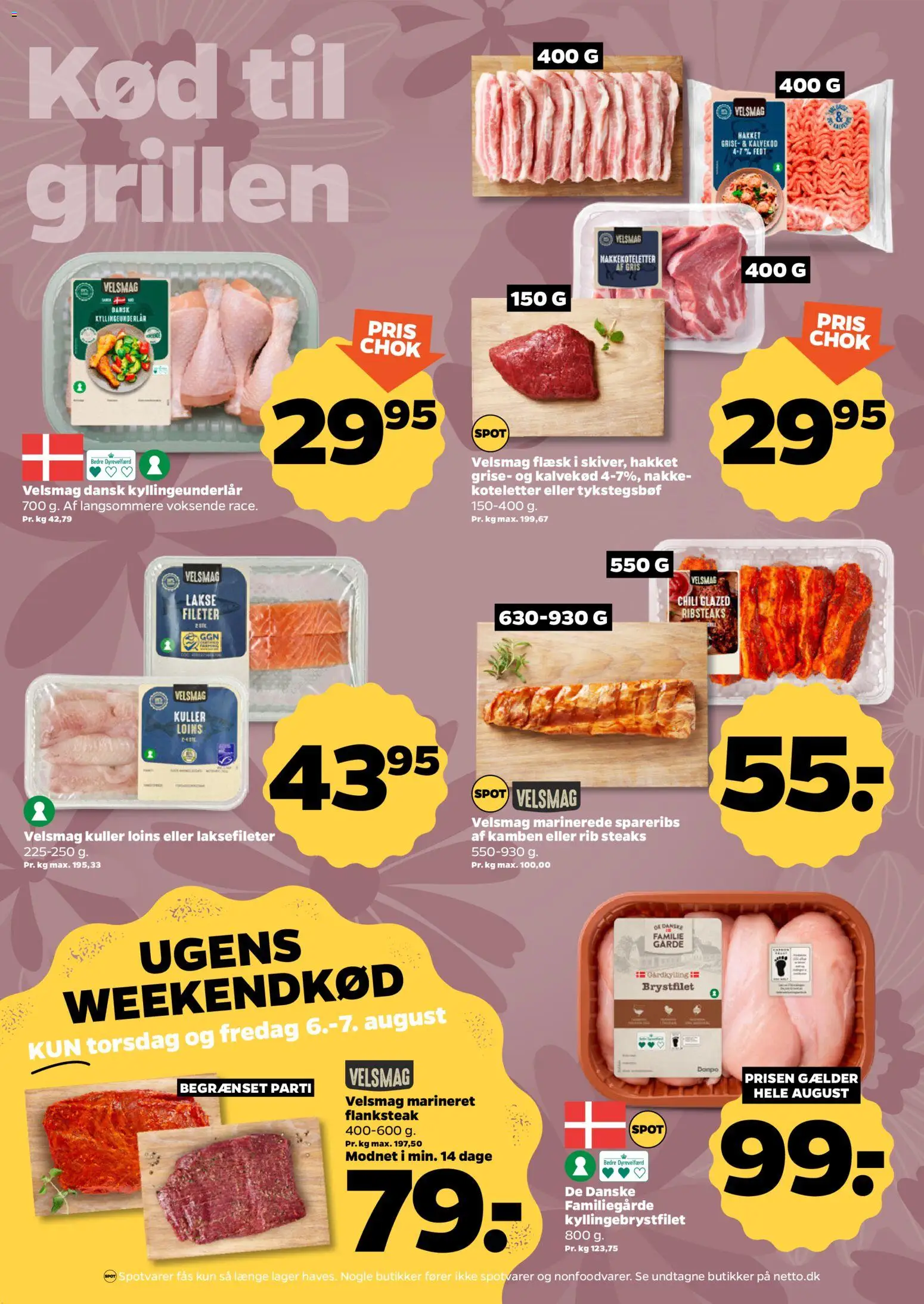 Netto tilbudsavis – gyldig fra 01/08/2026 | Side: 5 | Produkter: Koteletter, Spareribs