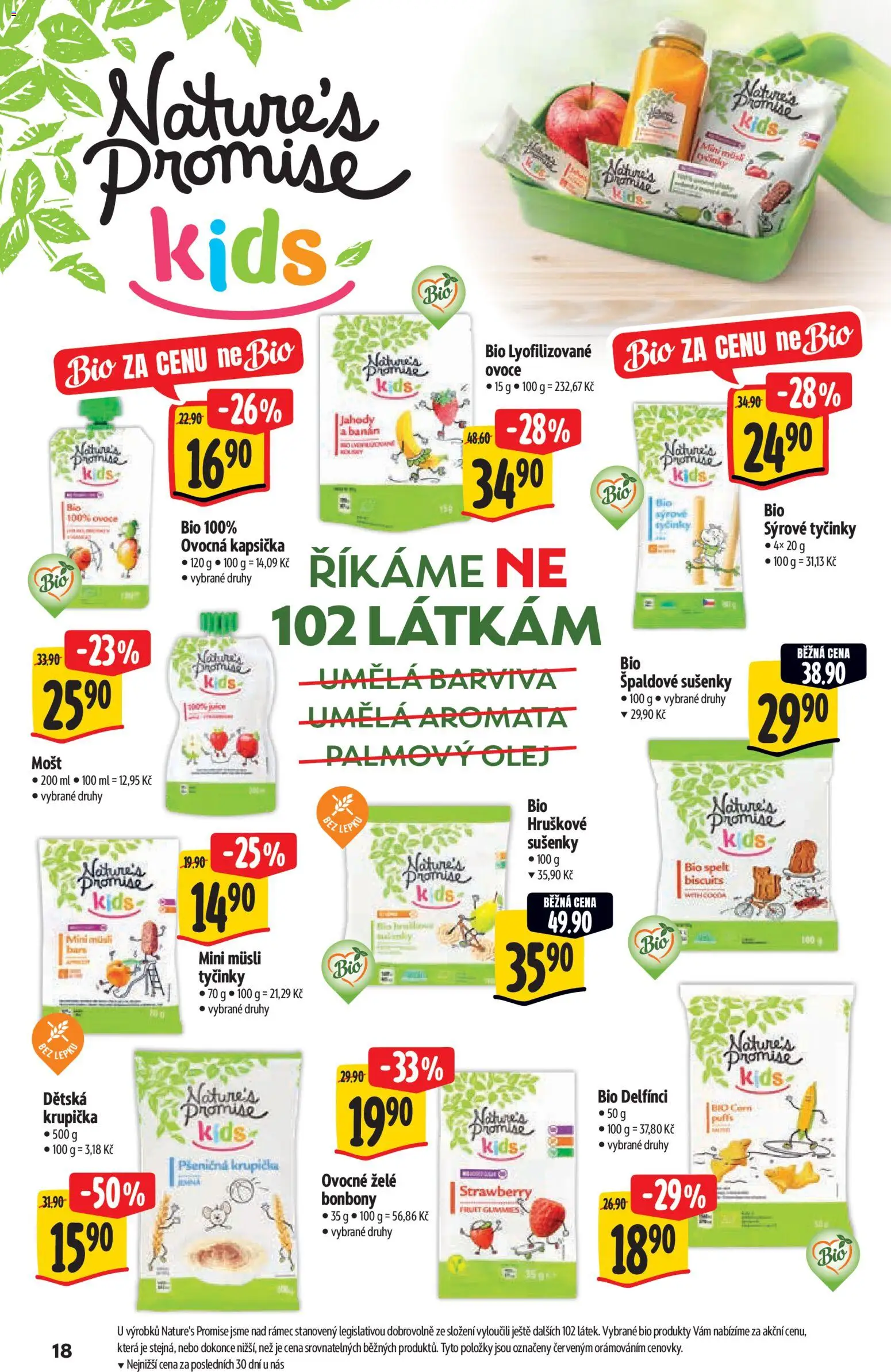 Albert katalog - Supermarket - Bio od 02.09.2026 | Strana: 18 | Produkty: Müsli tyčinky, Ovocná kapsička, Müsli, Želé bonbóny