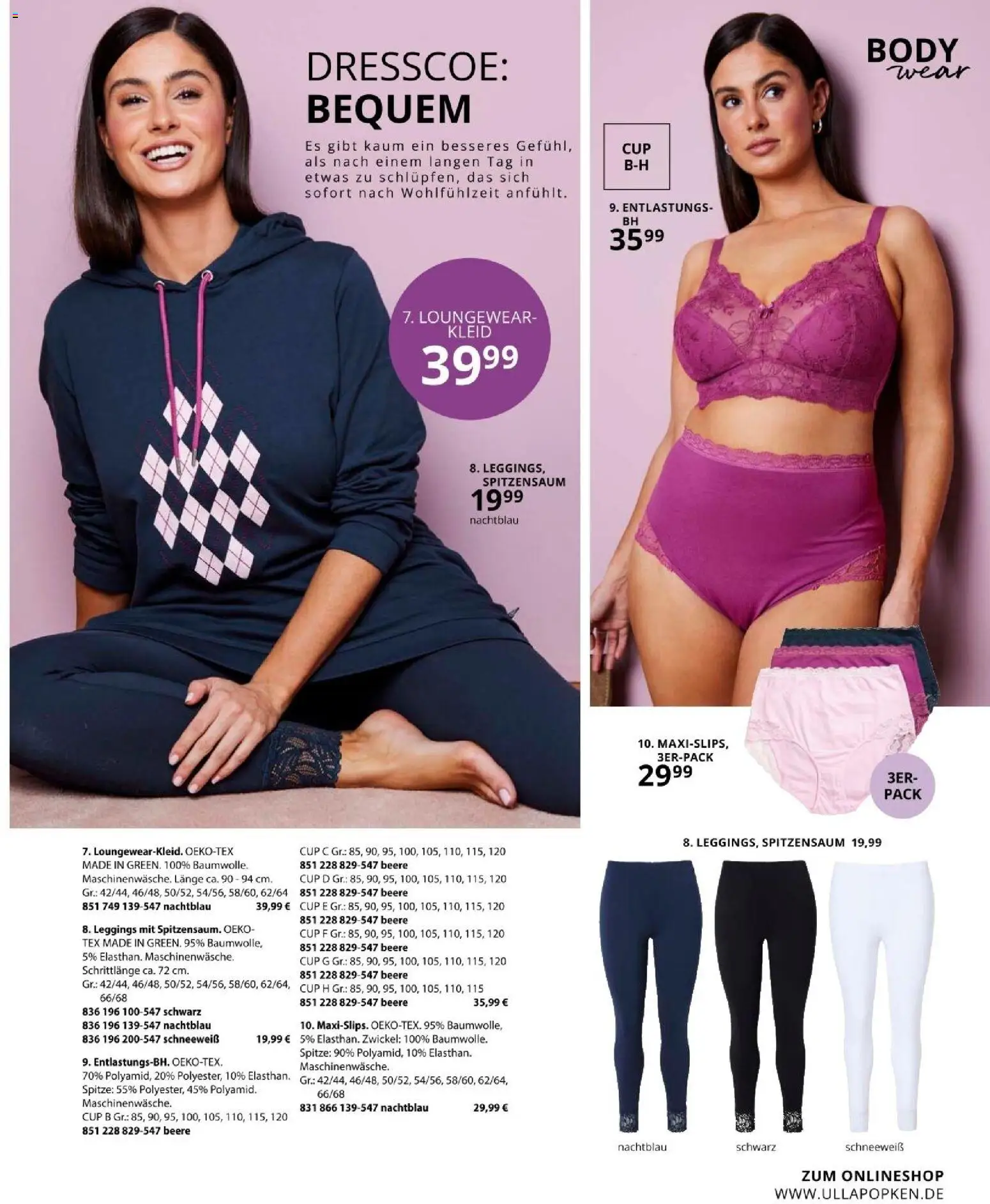 Ulla Popken akciós ujság - amely érvényes a következő dátumtól: 2026.09.01. | Oldal: 183 | Termékek: Body, Leggings