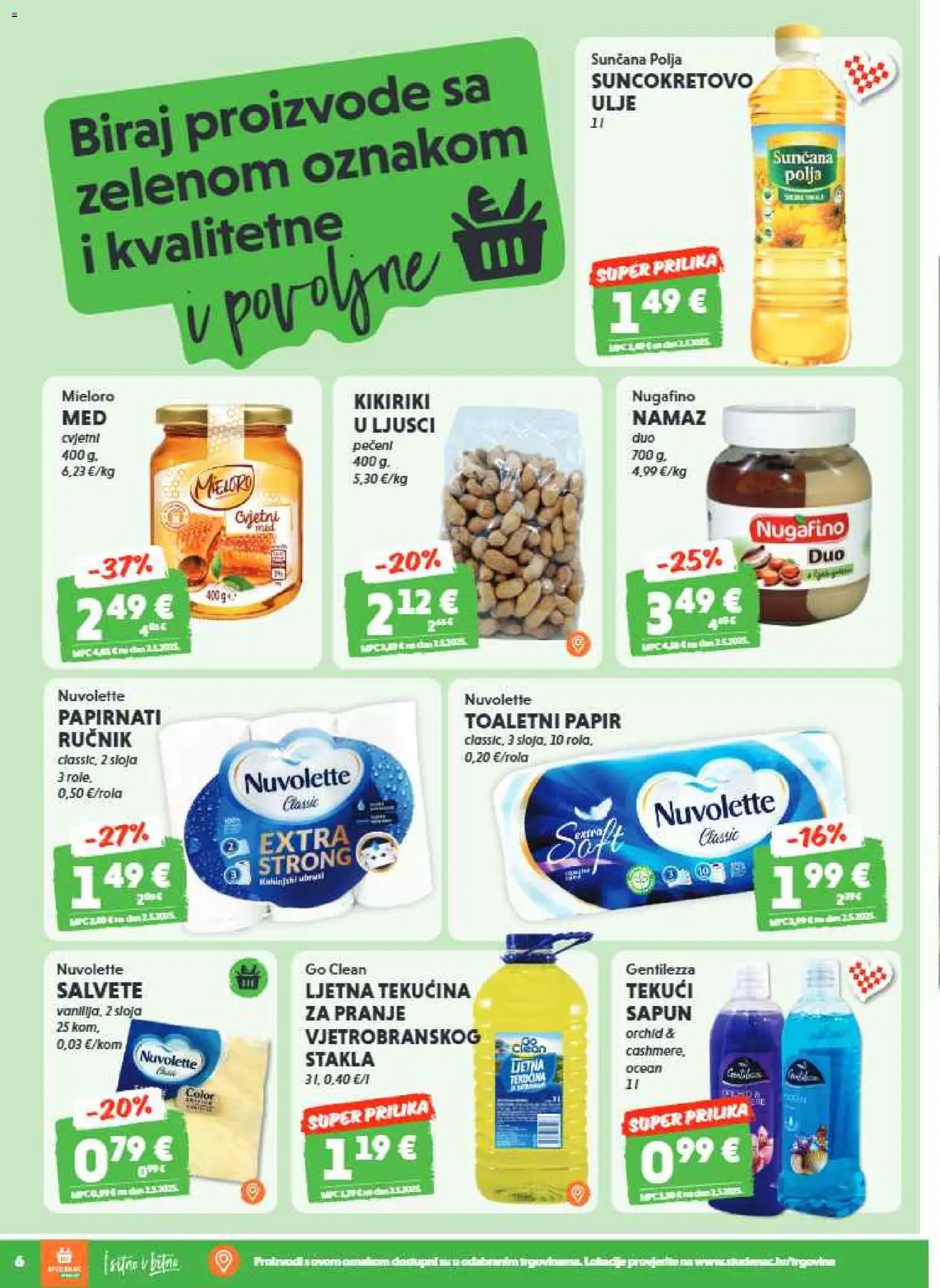Studenac katalog | vrijedi od 13.05.2026 | Stranica: 6 | Proizvodi: Ulje, Salvete, Ručnik, Namaz