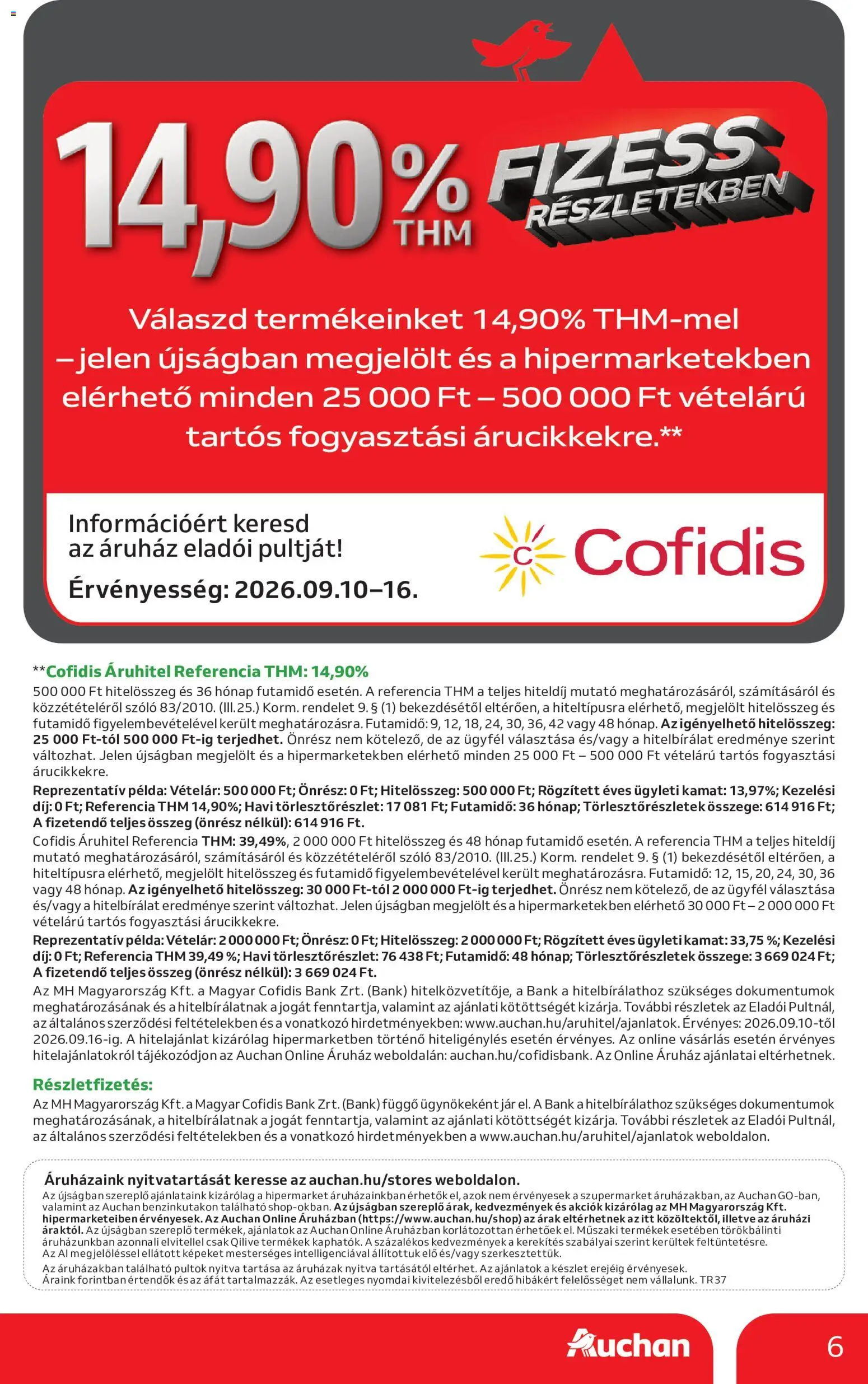 Auchan akciós ujság - amely érvényes a következő dátumtól: 2026.09.10. | Oldal: 6 | Termékek: Szőlő, Jar