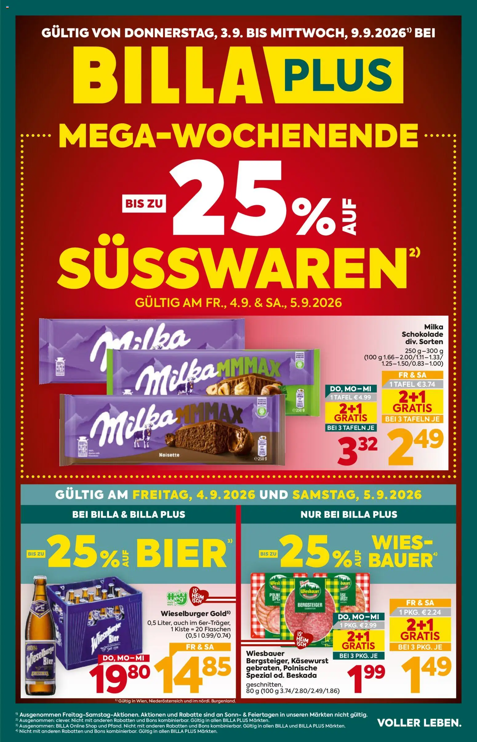 Billa Plus Flugblatt gültig ab 03.09.2026 | Seite: 1