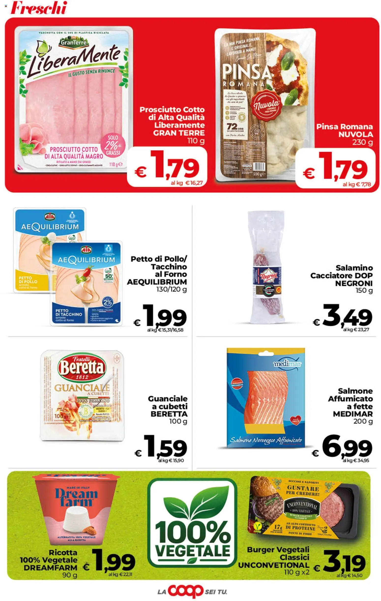 Volantino COOP del 02/10/2026 | Pagina: 9 | Prodotti: Prosciutto Cotto, Salmone, Ricotta, Guanciale
