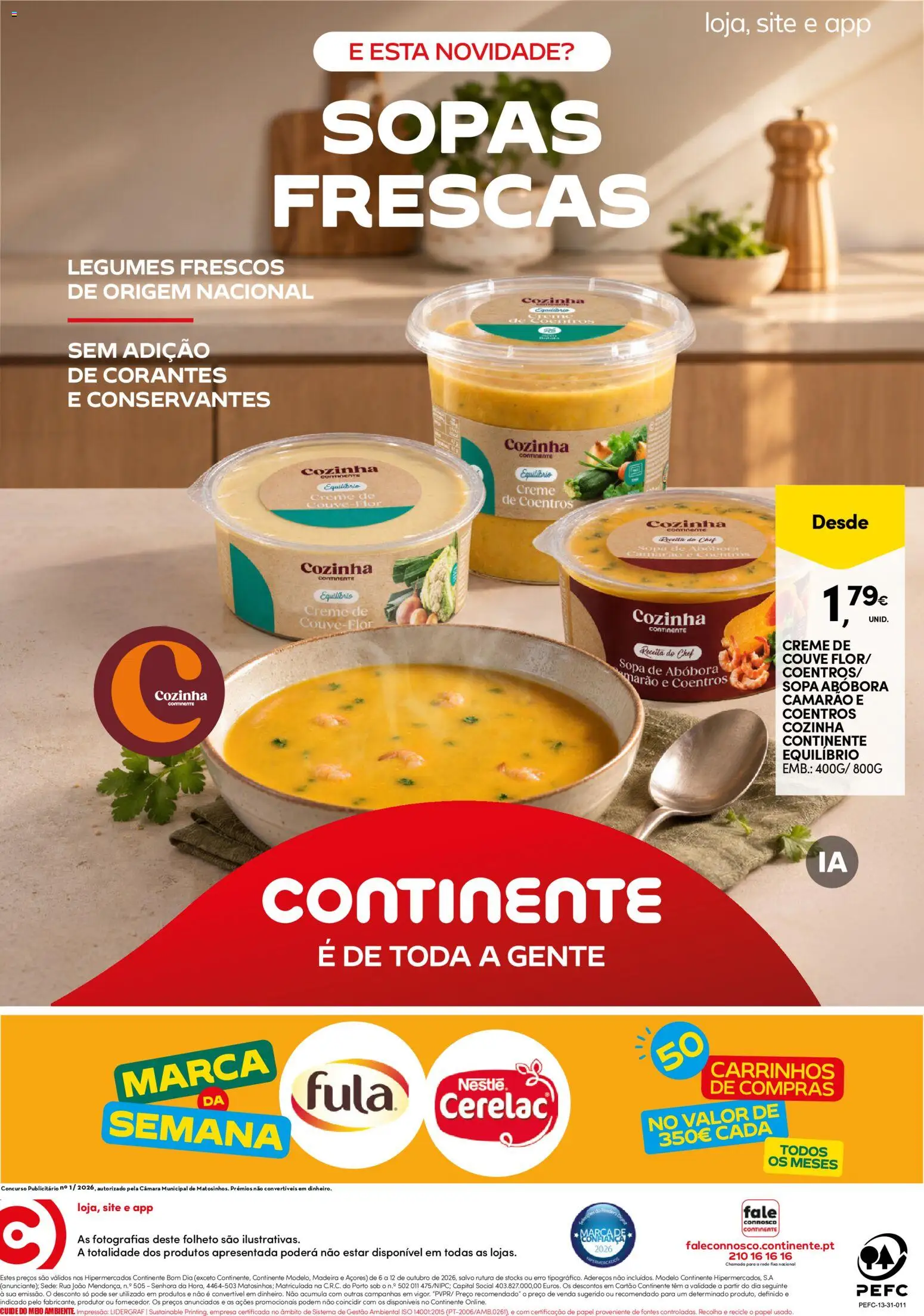 Continente folheto Bom Dia │ válido de 06/10/2026 | Página: 24 | Produtos: Camarão, Legumes, Sopa, Abóbora