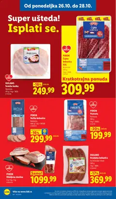DULANO Seoska šunka, Narezana 175 g - pregled Lidl kataloga - važi od 22.10.2026 | Strana: 102