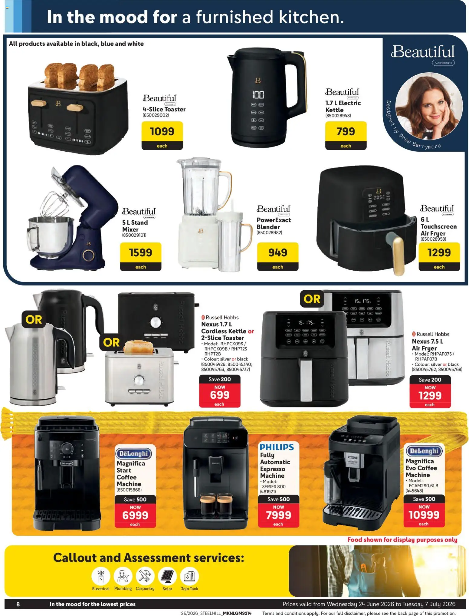 New Makro catalogue – valid from 24/06/2026 | Page: 8 | Products: Fryer, Blender, Air fryer, Coffee