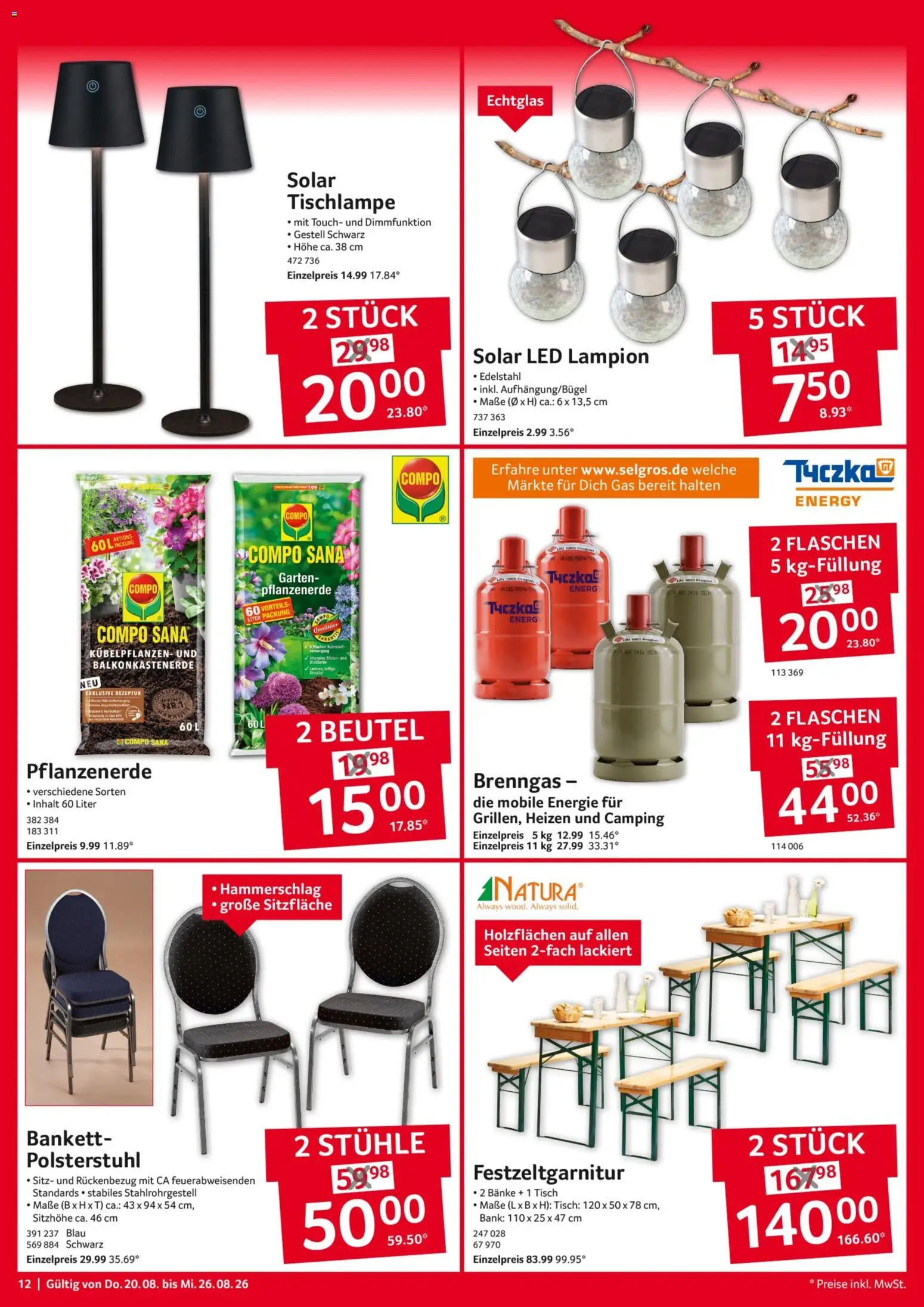 Selgros Non Food – gültig ab 20.08.2026 | Seite: 12 | Produkte: Energy, Tisch