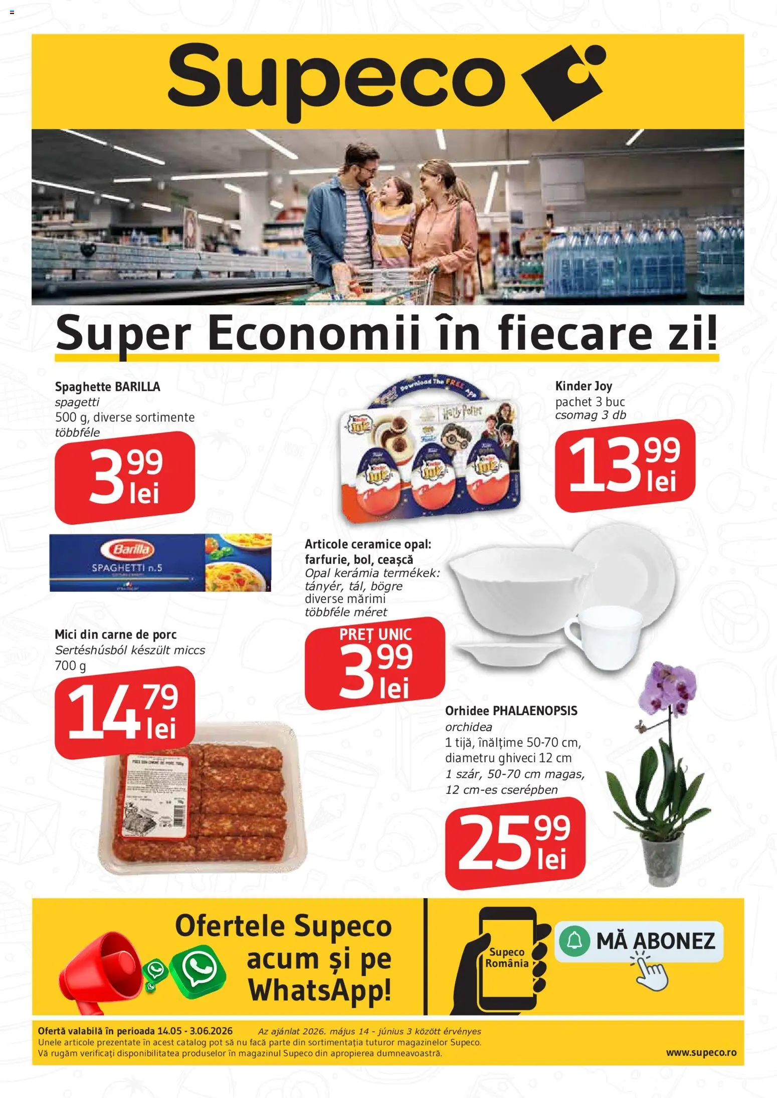 Noul catalog Supeco – valabil de la 14.05.2026 | Pagină: 1 | Produse: Orhidee, Ghiveci, Mici, Carne De Porc