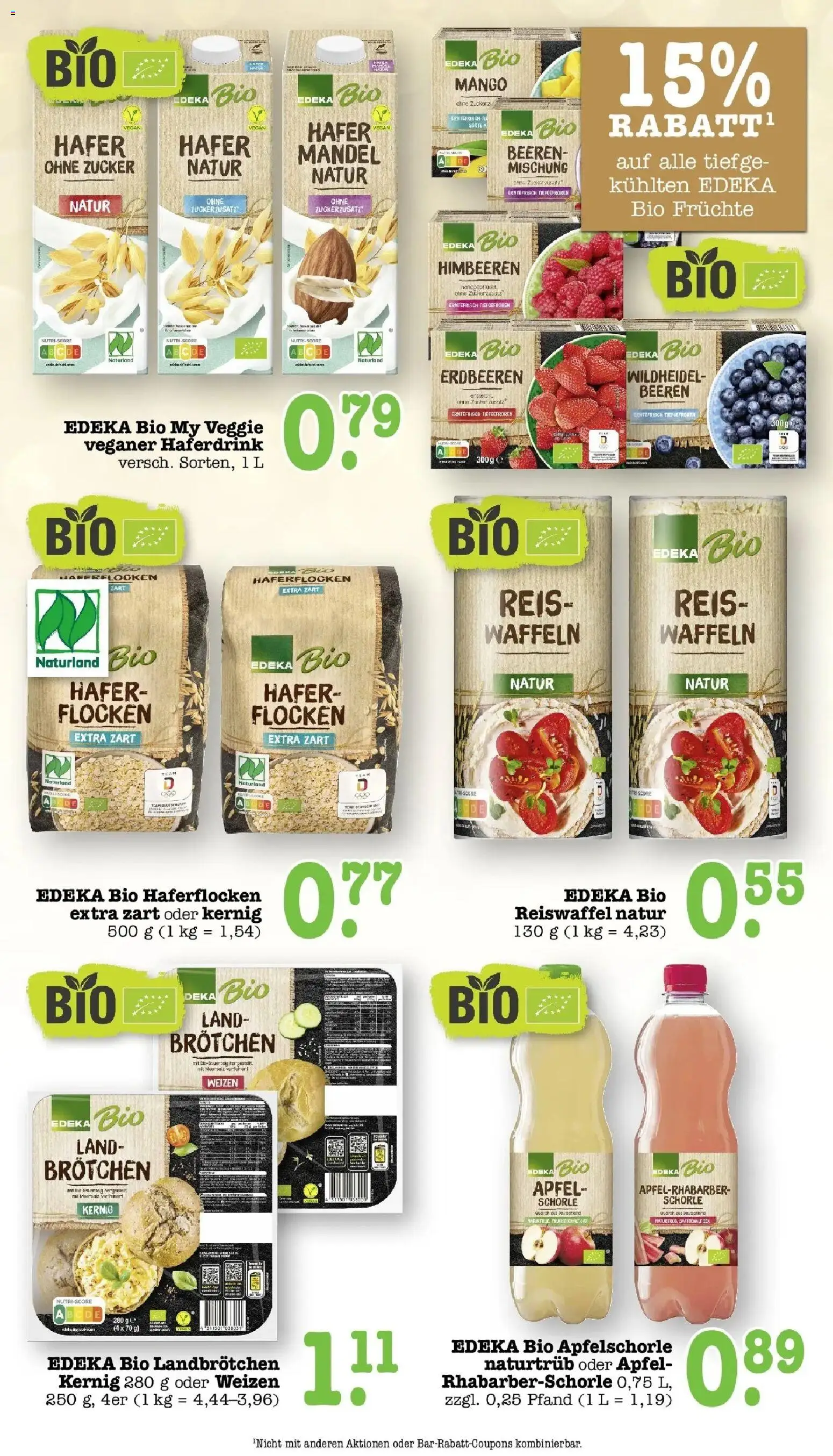 E center Prospekt Kuppenheim-Oberndorf (ab 12.10.2026) zum Blättern | Seite: 33 | Produkte: Himbeeren, Waffeln, Reis, Flocken