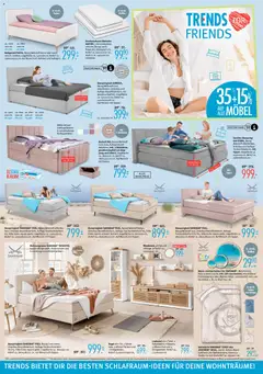 Trends Prospekt ab 30.05.2026 gültig | Seite: 4 | Produkte: Lowboard, Bett, Decke, Bettwäsche