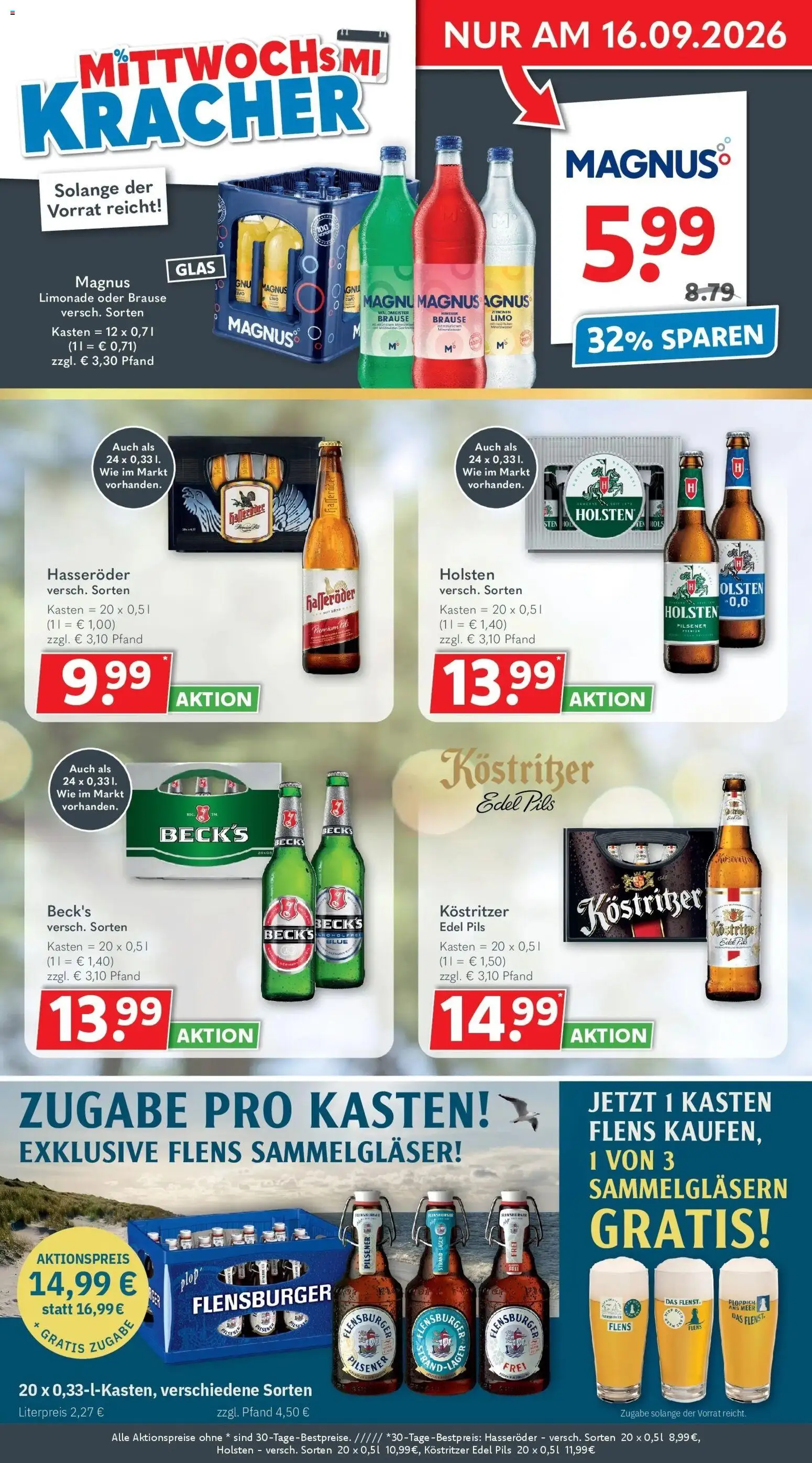 Getränkeland Prospekt Ahrensburg (ab 14.09.2026) zum Blättern | Seite: 2 | Produkte: Pils, Limonade, Holsten, Hasseröder