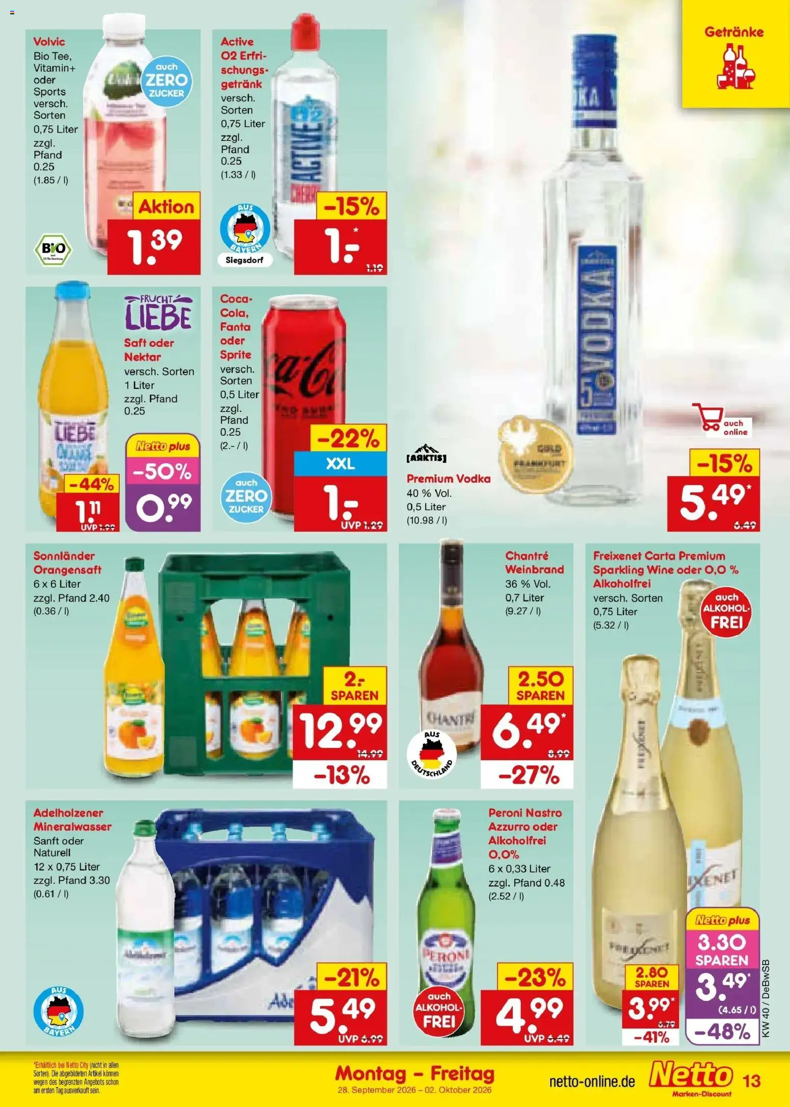 Netto Marken-Discount Prospekt Waiblingen-Bittenfeld – gültig ab 28.09.2026 | Seite: 19 | Produkte: Fanta, Zucker, Saft, Volvic