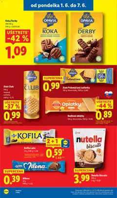 Lidl leták platný od 01.06.2026 | Strana: 42 | Produkty: Maslove sušienky, Nutella