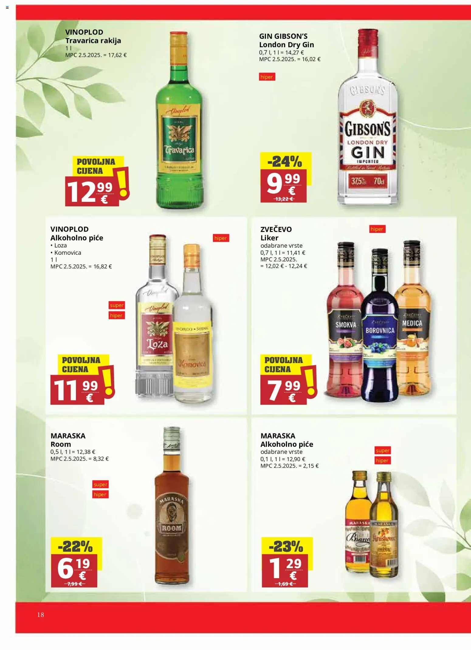 Ribola katalog | vrijedi od 30.09.2026 | Stranica: 18 | Proizvodi: Travarica, Liker, Rakija, Borovnica
