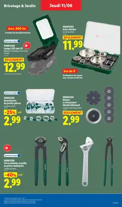 LIDL - Prévisualisation de PARKSIDE Lampe LED sans fil, Lampe LED sans fil avec max. 800 lm et 3 modes de fonctionnement. Batterie et chargeur non inclus. valide à partir de 11.06.2026 | Page: 31