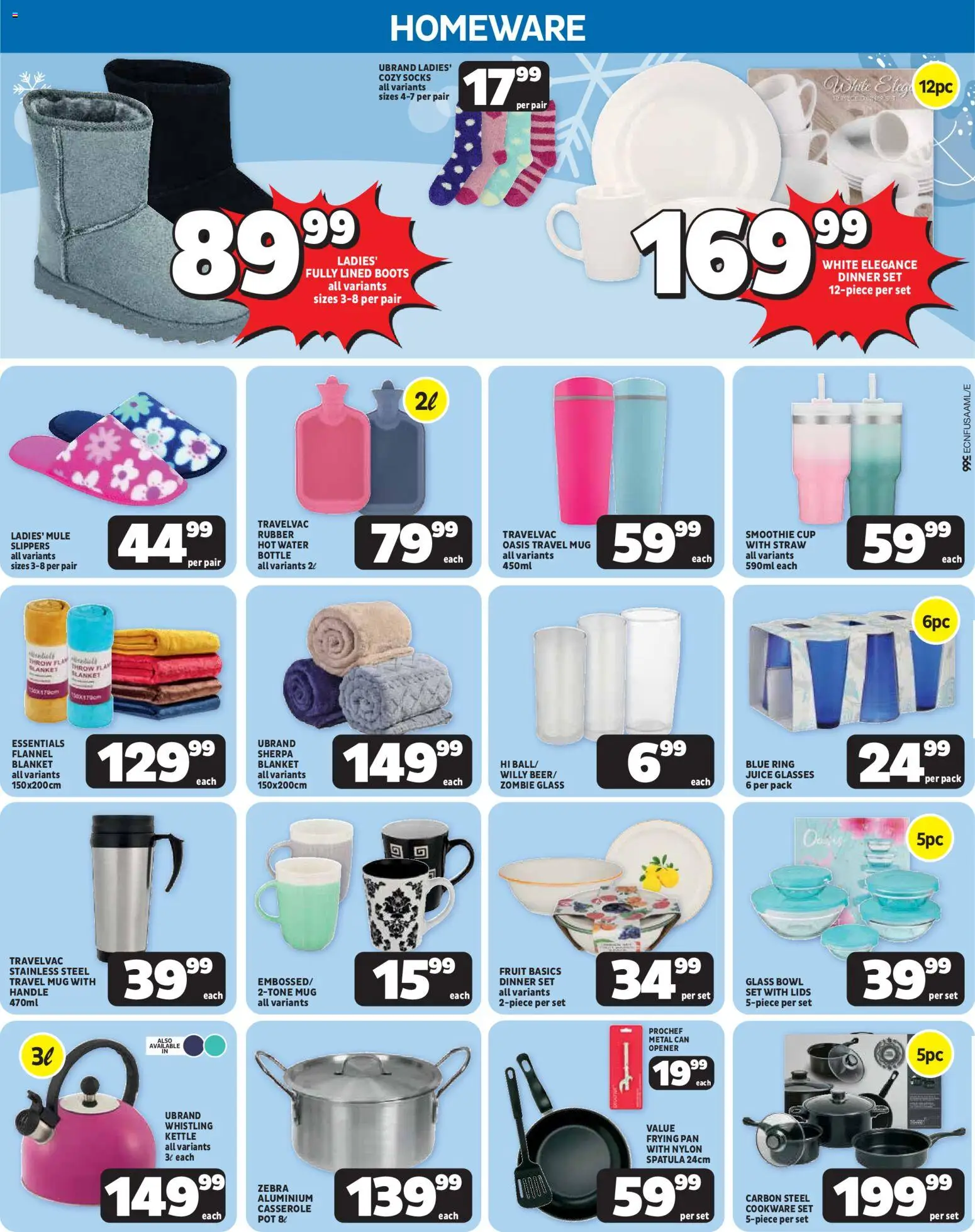 New Usave catalogue – valid from 25.05.2026 | Page: 2 | Products: Boots, Juice, Cookware, Water