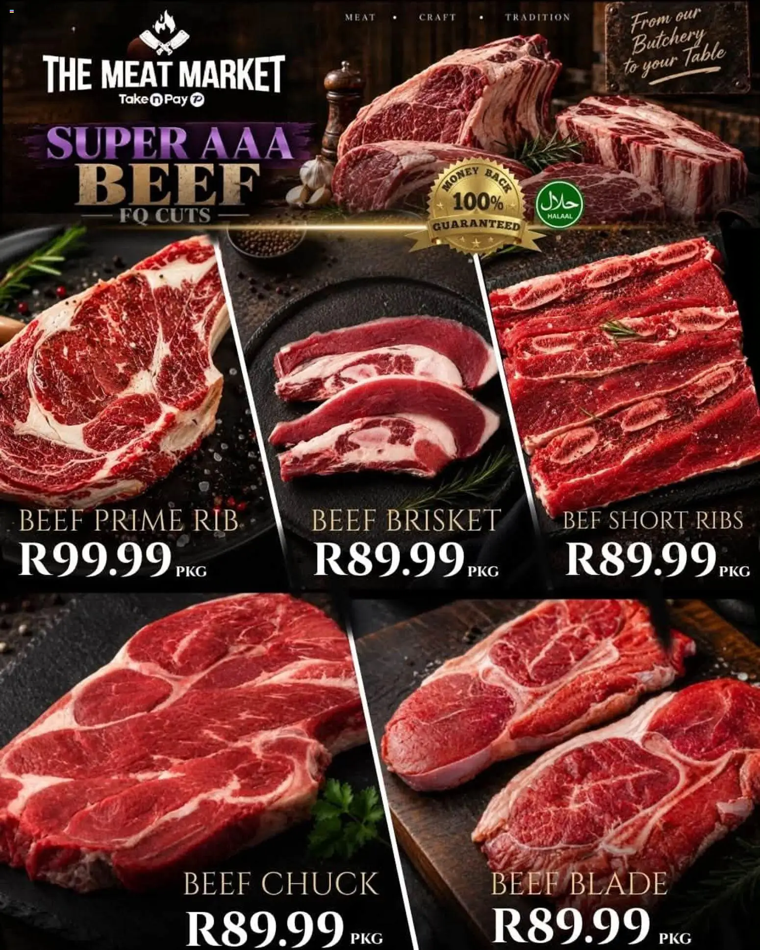 New Take n Pay catalogue – valid from 15/09/2026 | Page: 2 | Products: Table, Ribs, Beef