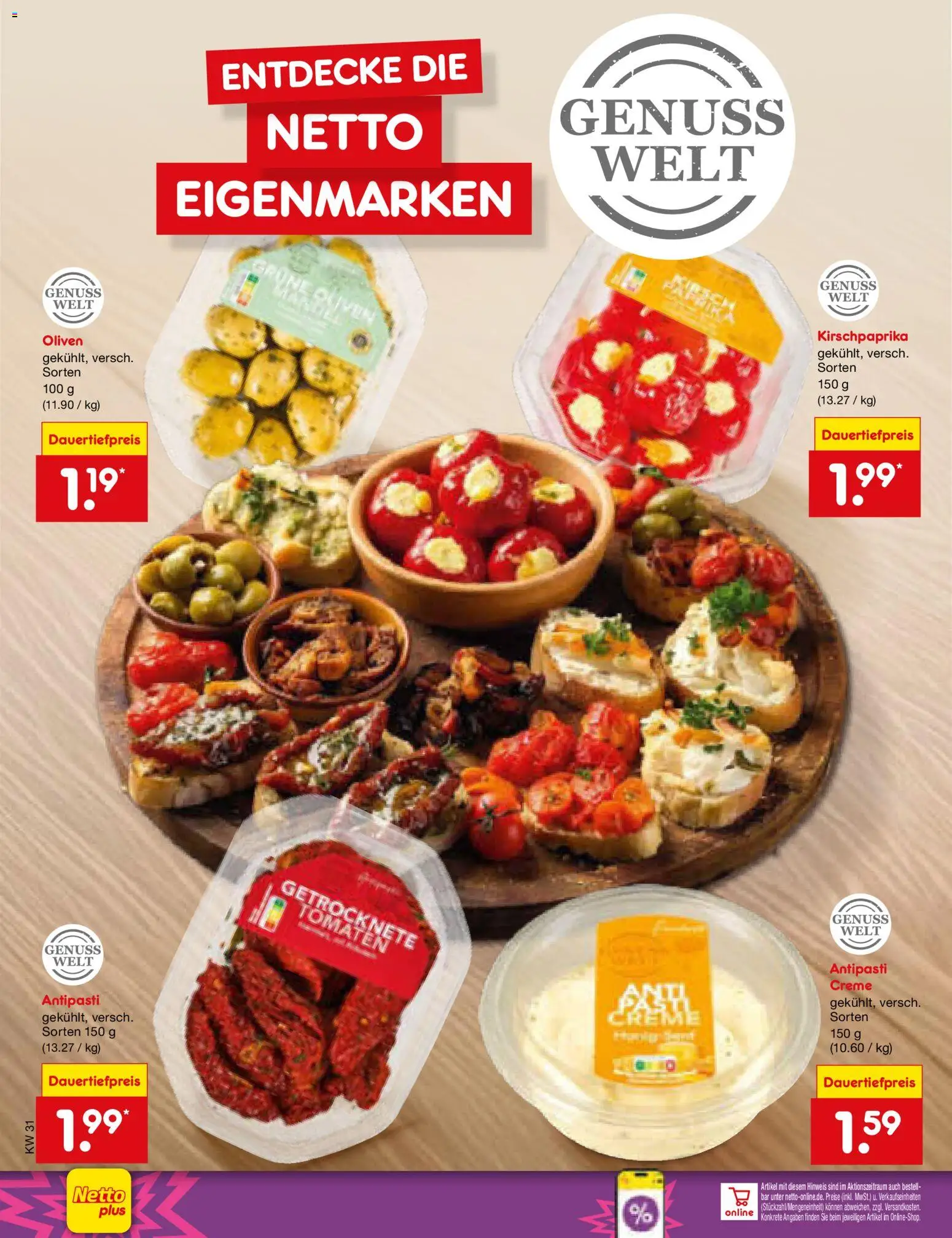 Netto Marken-Discount Prospekt – gültig ab 27.07.2026 | Seite: 18 | Produkte: Tomaten, Creme