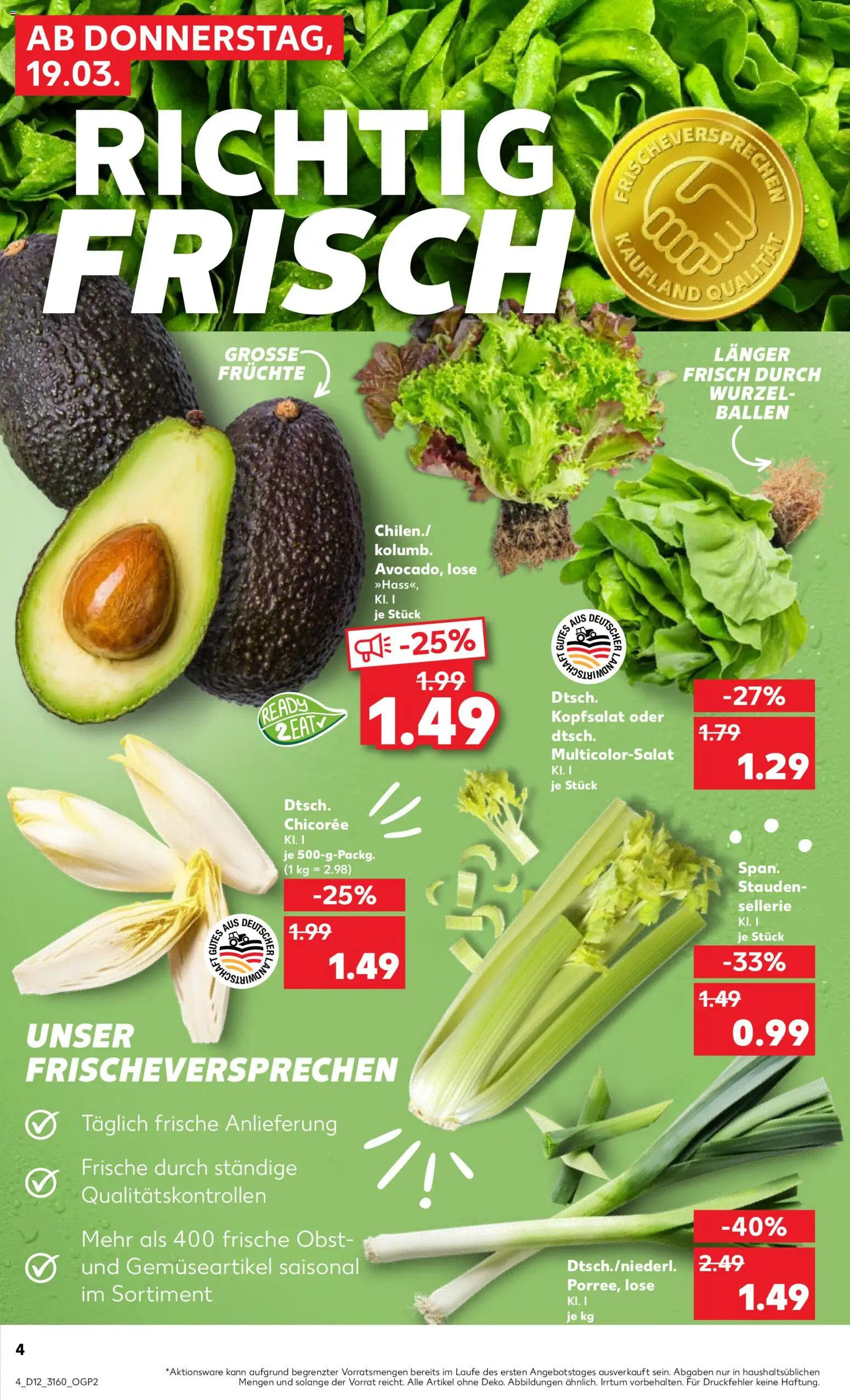 Kaufland Prospekt 	 – gültig ab 19.03.2026 | Seite: 4 | Produkte: Avocado, Obst
