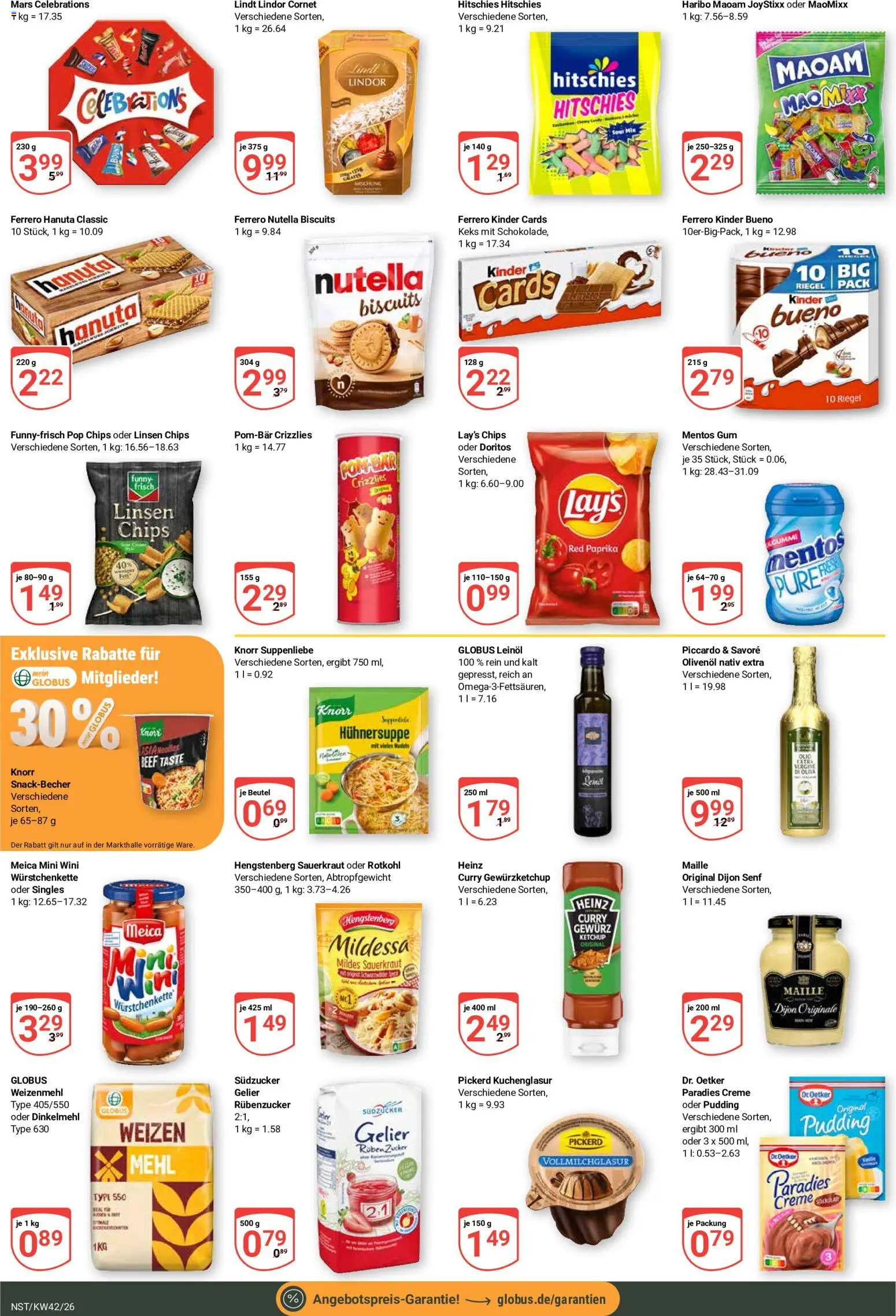 Globus Prospekt Neustadt a.d. Weinstraße – gültig ab 12.10.2026 | Seite: 16 | Produkte: Olivenol, Knorr, Paprika, Lindt