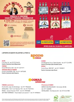 Anteprima del volantino Conad volantino Superstore Mi Premio Piemonte valido a partire dal 16/07/2026 | Pagina: 16 | Prodotti: Birra, Birra Moretti, Tagliere, Grembiule