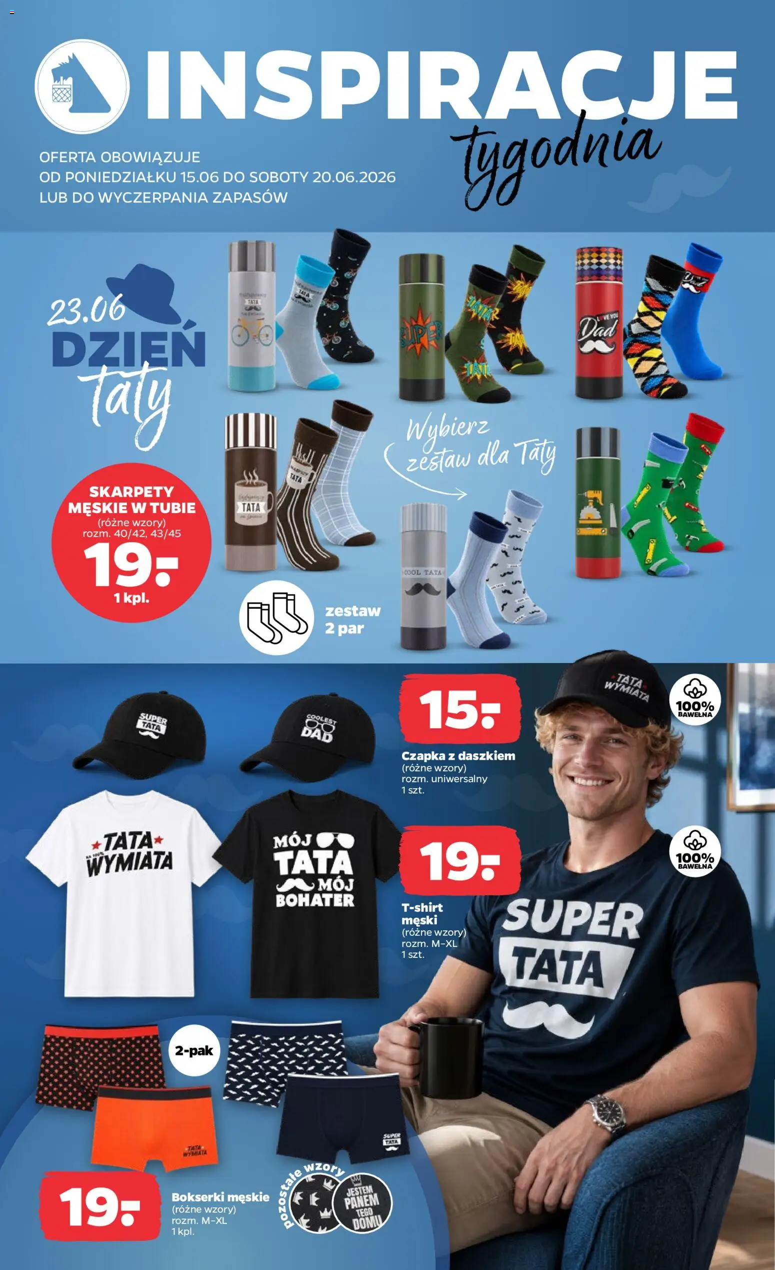 Netto gazetka od poniedziałku NonFood od 15.06.2026 | Strona: 2 | Produkty: Skarpety, Bokserki, Czapka, Bokserki męskie