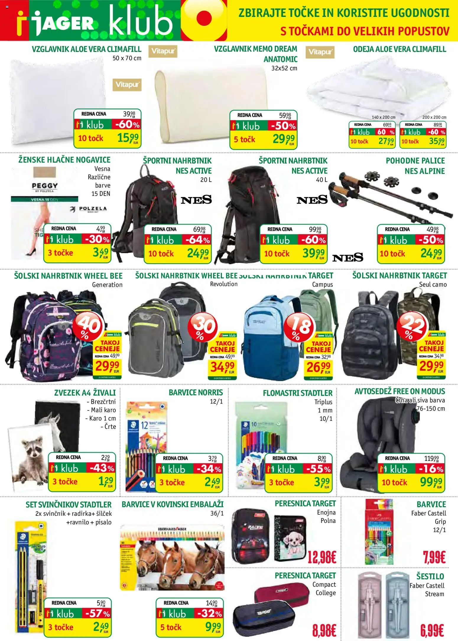 Novi Jager katalog ponudbe – veljaven od 09.09.2026 | Stran: 3 | Izdelki: Odeja, Peresnica, Nogavice, Hlacne nogavice