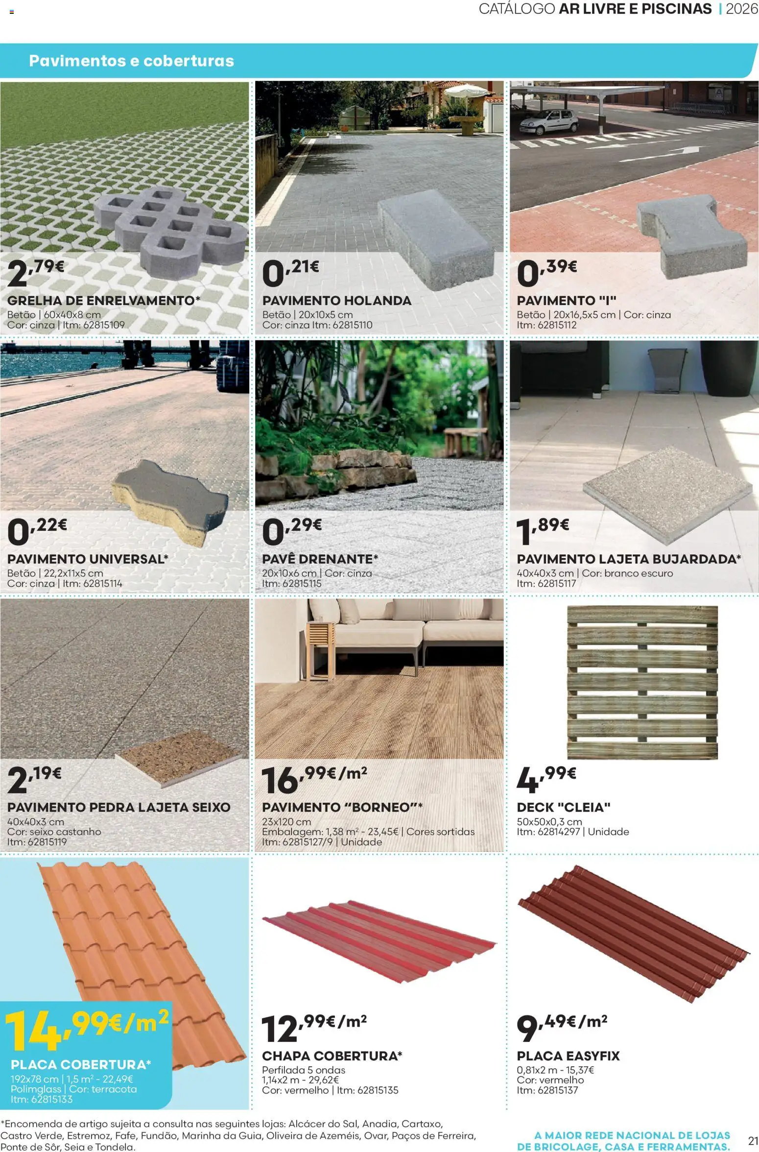 BricoMarché Catálogo Ar Livre e Piscinas - Vila do Conde │ válido de 14.05.2026 | Página: 21 | Produtos: Piscinas