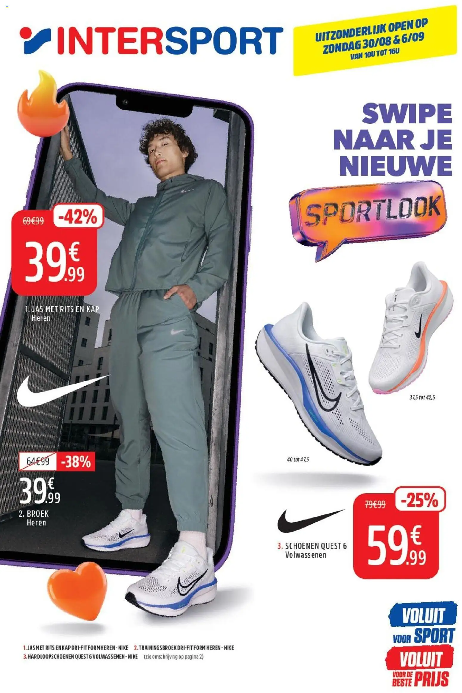 {H1} | Pagina: 1 | Producten: Schoenen, Quest, Jas, Broek