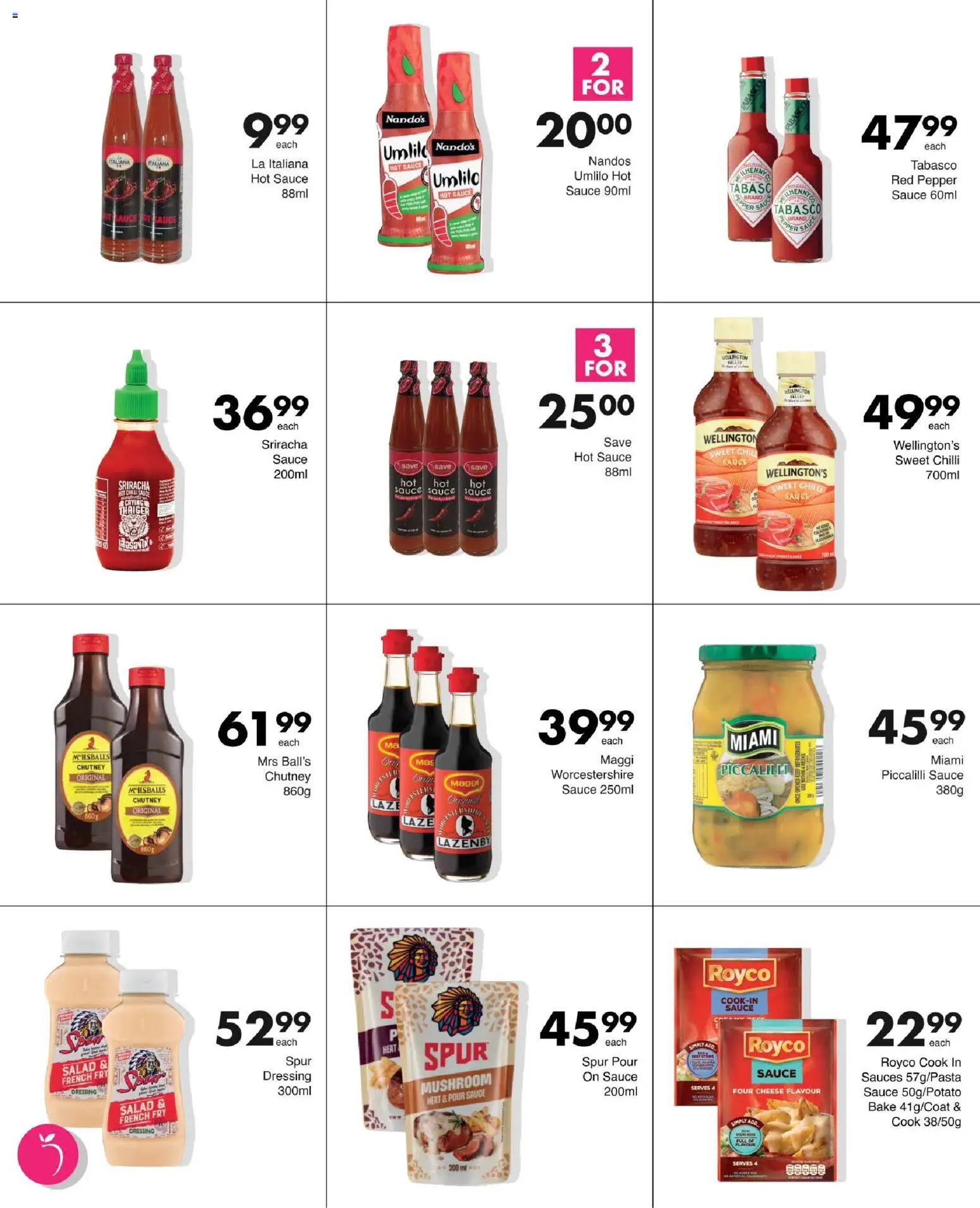 New Save catalogue – valid from 27/08/2026 | Page: 25 | Products: Chutney, Cheese, Sauces, Dressing
