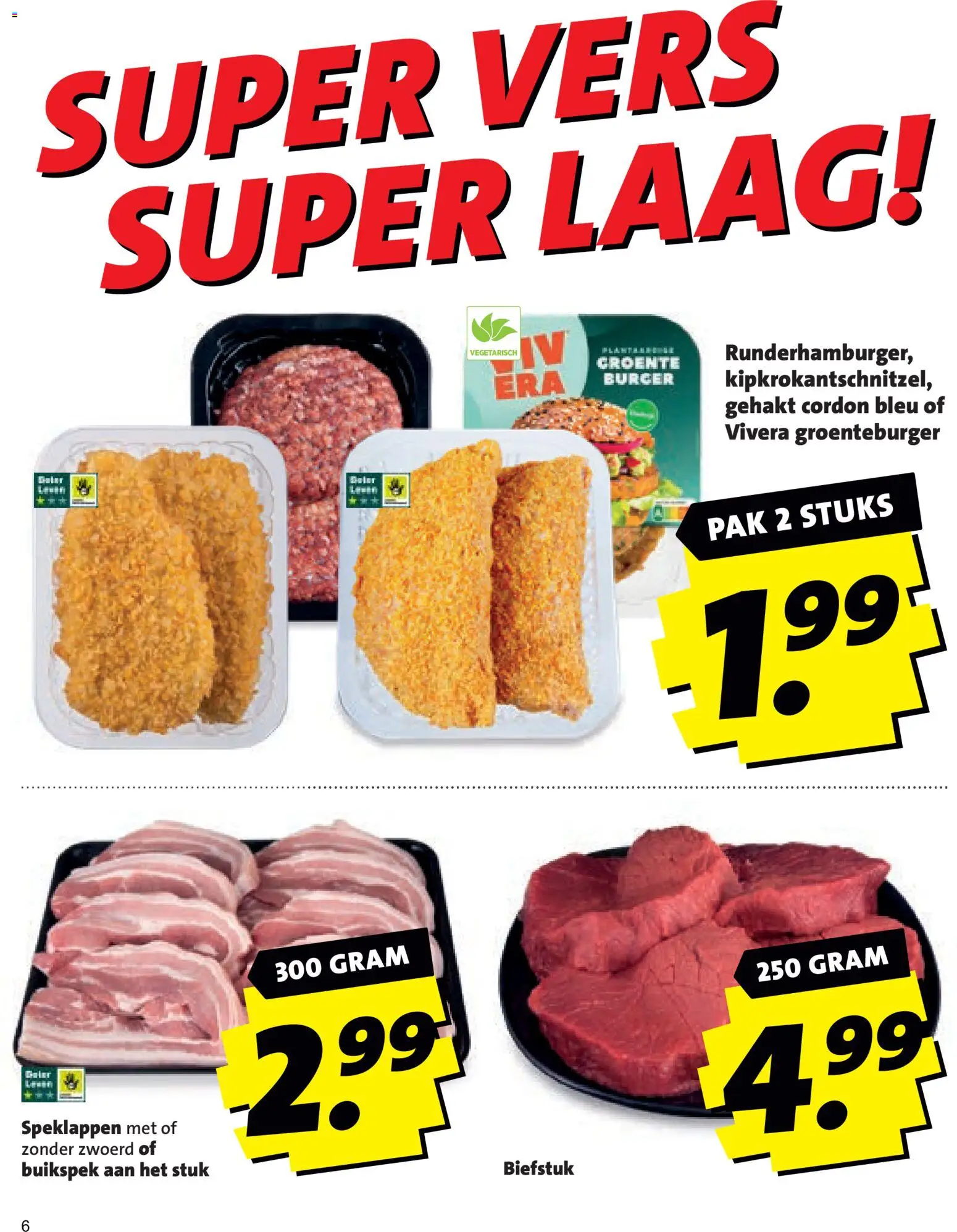 {H1} | Pagina: 6 | Producten: Biefstuk, Gehakt