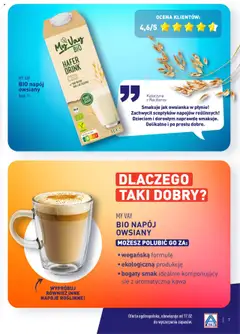 Pogląd oferty "Aldi Gazetka - Wielki test" - ważna od 17.02.2025 | Strona: 7 | Produkty: Napój owsiany, Napoje, Napoje roślinne, Kawa