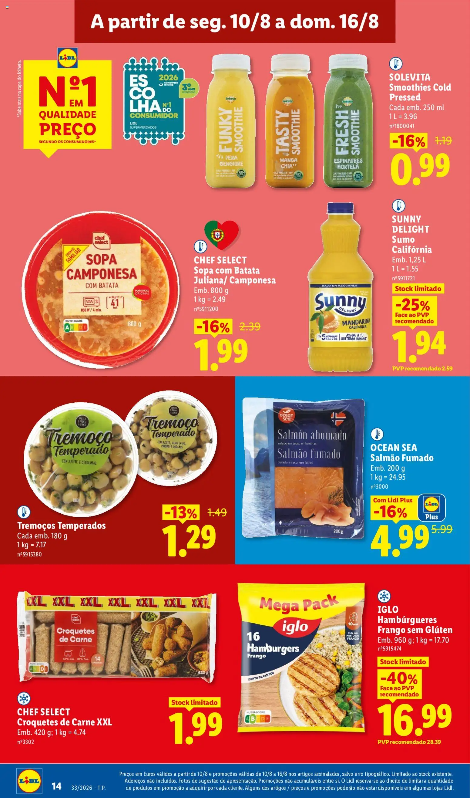 Lidl folheto │ válido de 10/08/2026 | Página: 14 | Produtos: Orégãos, Hortelã, Carne, Tremoços