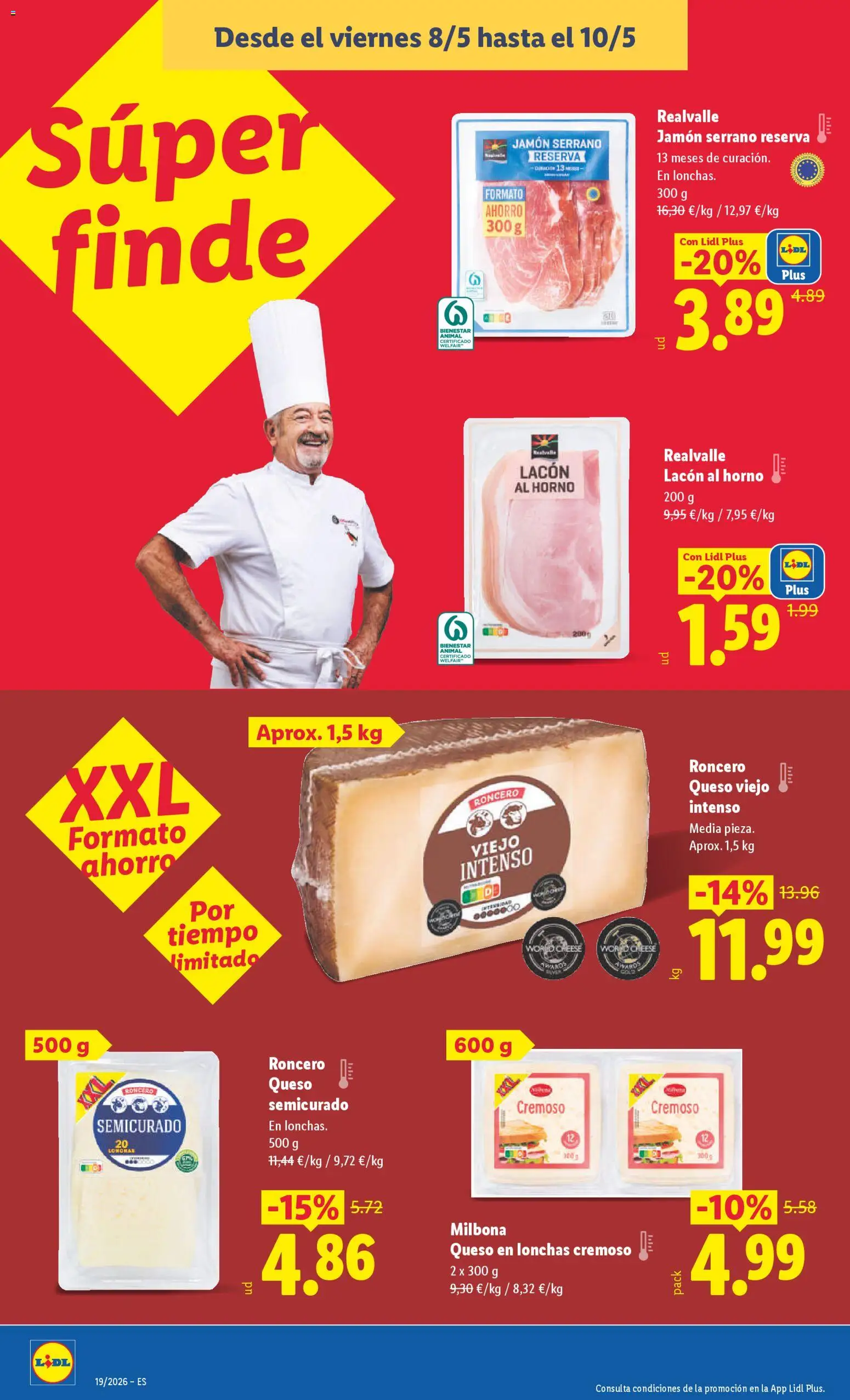 Lidl folleto │ válido desde el 04.05.2026 | Página: 28 | Productos: Jamón serrano, Queso, Jamón, Horno