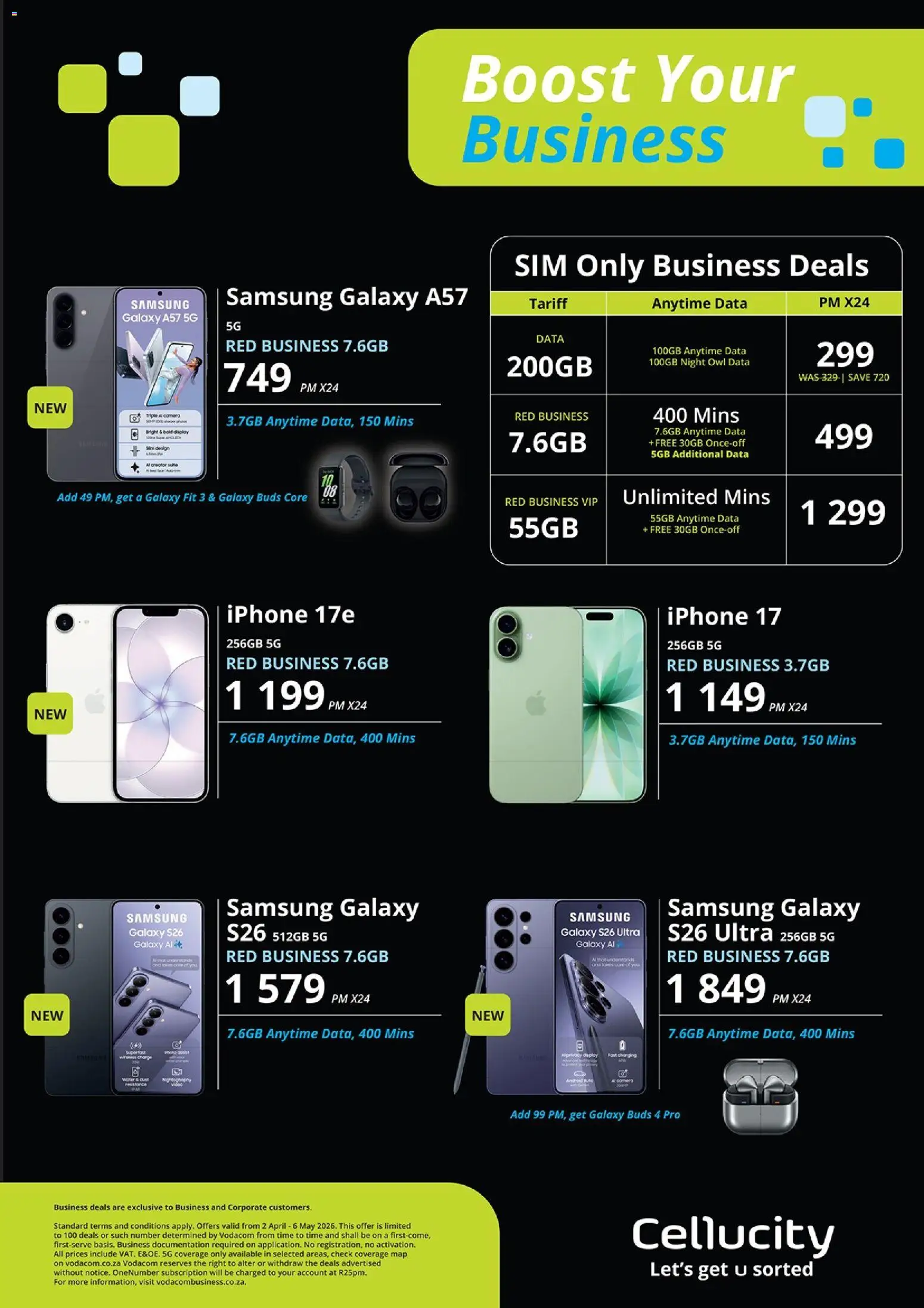 New Cellucity catalogue – valid from 02.04.2026 | Page: 41 | Products: Data, Sim, Camera