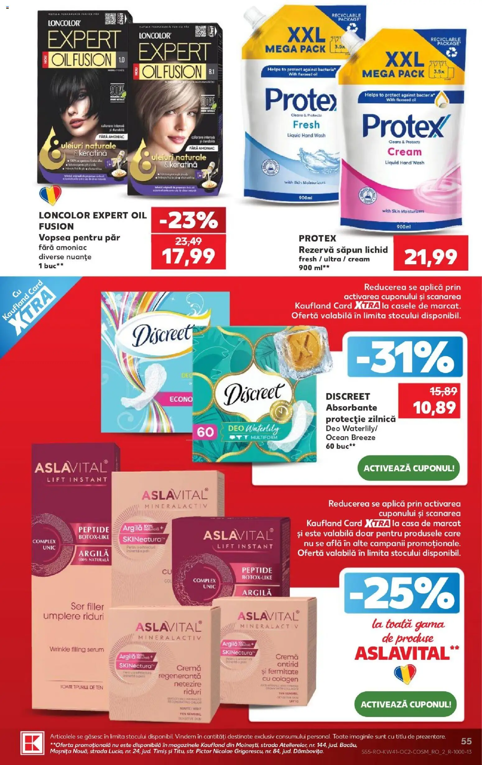 Kaufland RO akciós ujság - amely érvényes a következő dátumtól: 2026.10.07. | Oldal: 55