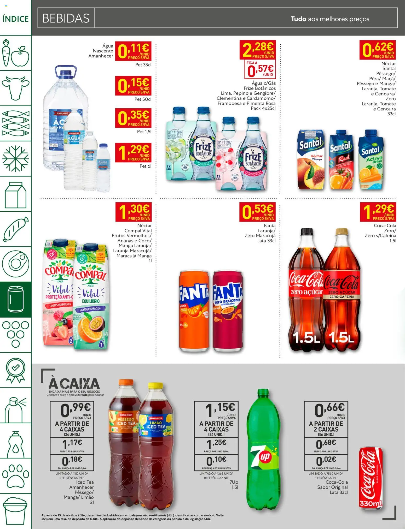 Recheio folheto Madeira │ válido de 29/09/2026 | Página: 20 | Produtos: Manga, Bebidas, Caixa, Açúcar