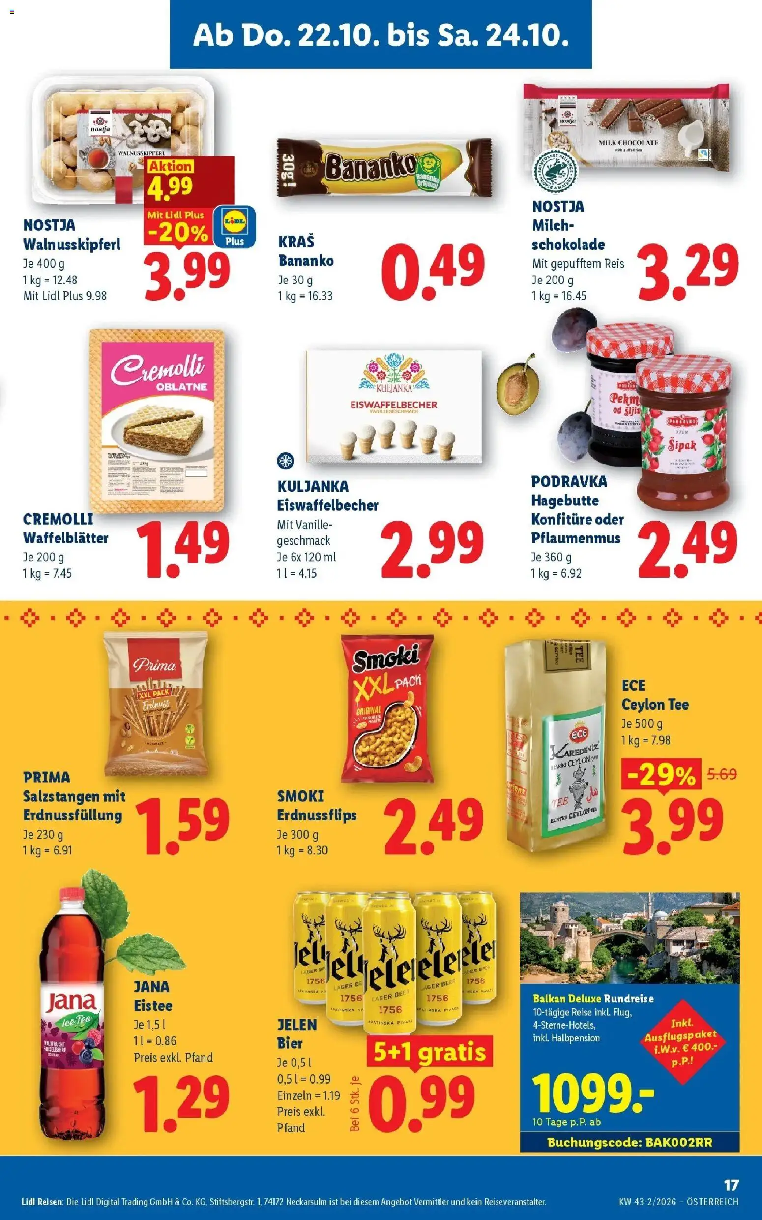 Lidl Flugblatt - Fohnsdorf ab 18.10.2026 - Angebote ab donnerstag | Seite: 19 | Produkte: Vanille, Schokolade, Bier, Tee