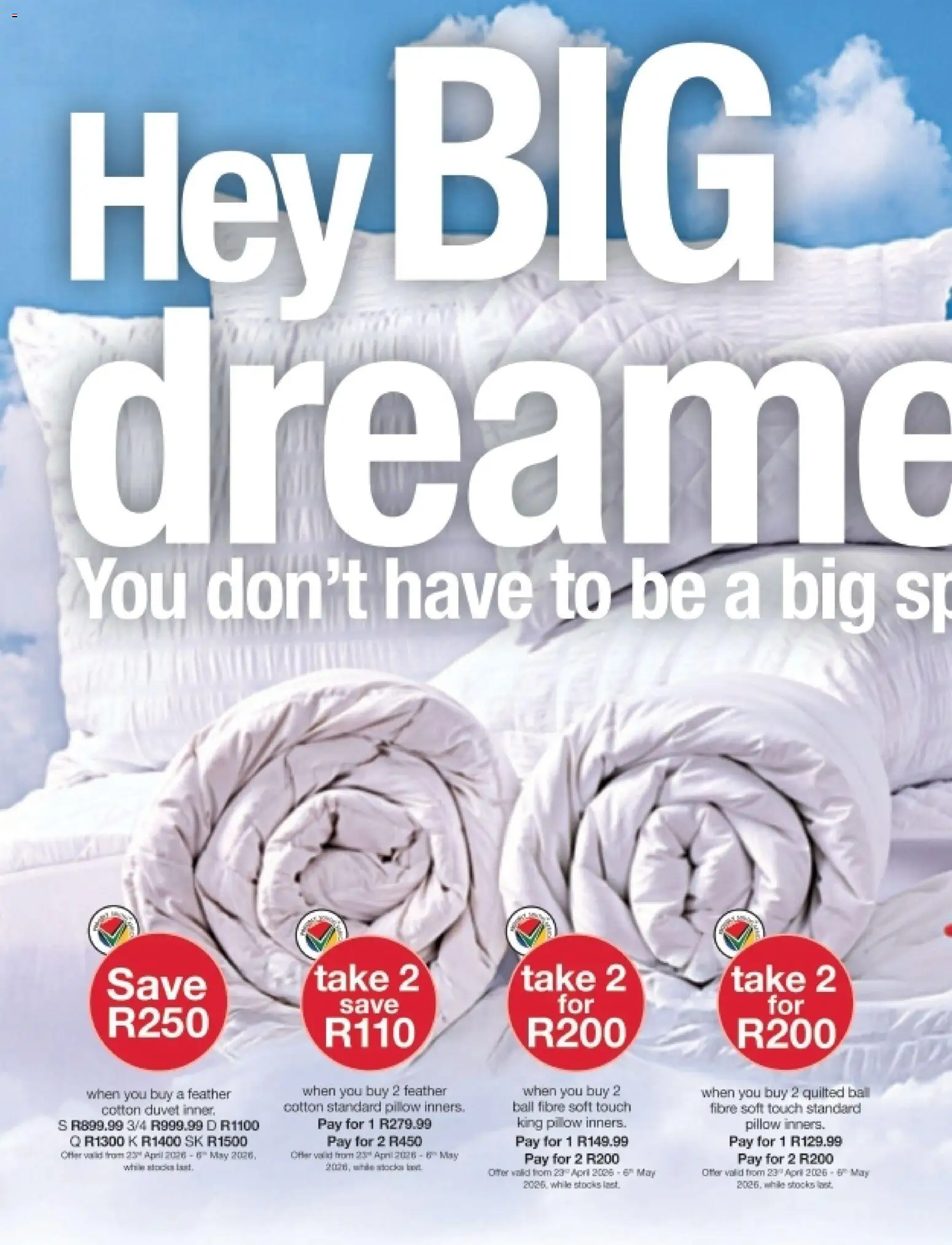 New MRP Home catalogue – valid from 23.04.2026 | Page: 8 | Products: Duvet, Pillow