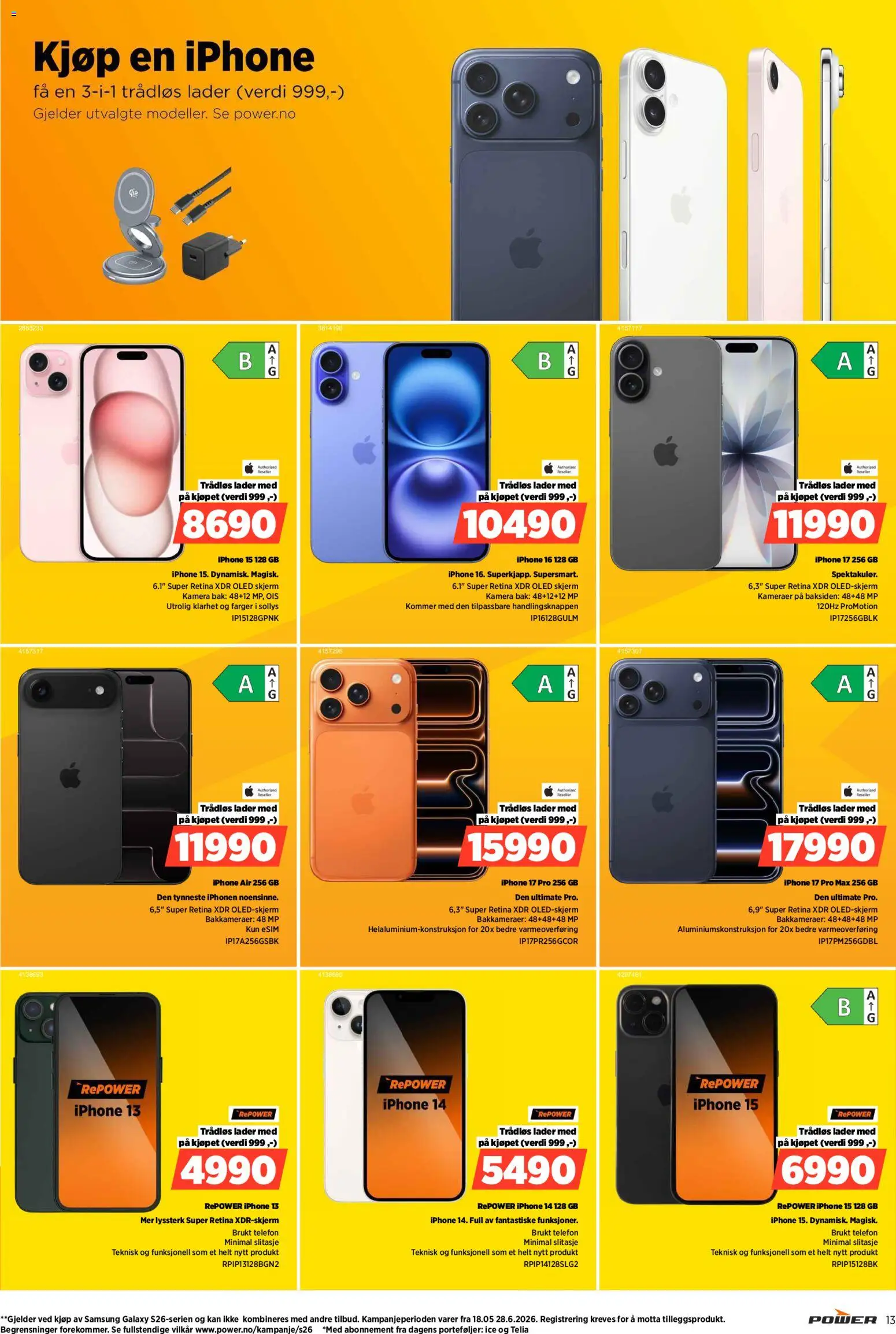 {H1} | Side: 13 | Produkter: Telefon, Skjerm, Kamera